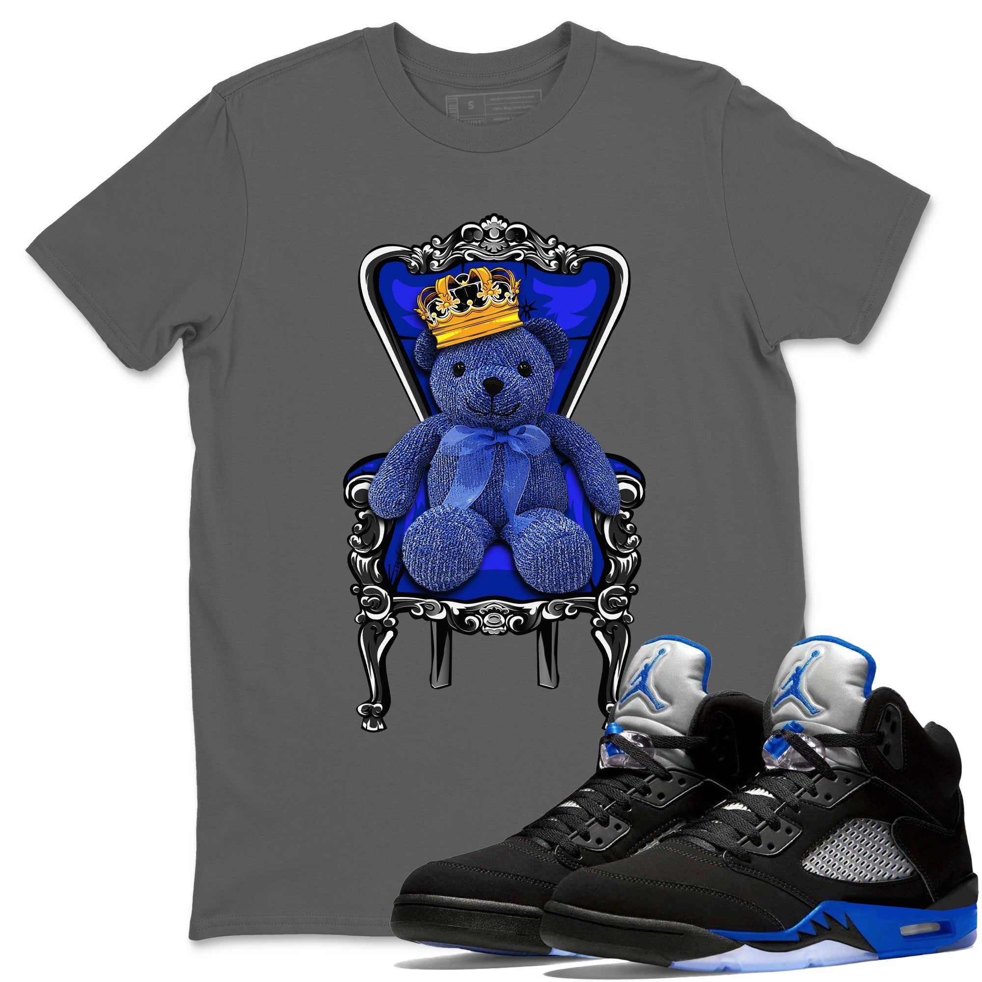 Royal Bear Unisex Tops - Air Jordan 5 Racer Blue
