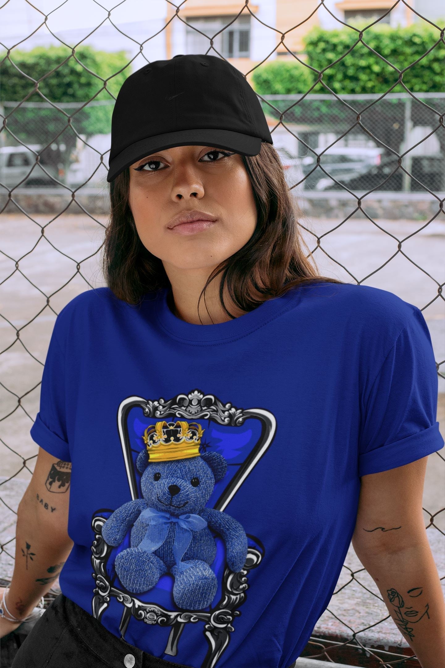 Royal Bear Unisex Tops - Air Jordan 5 Racer Blue