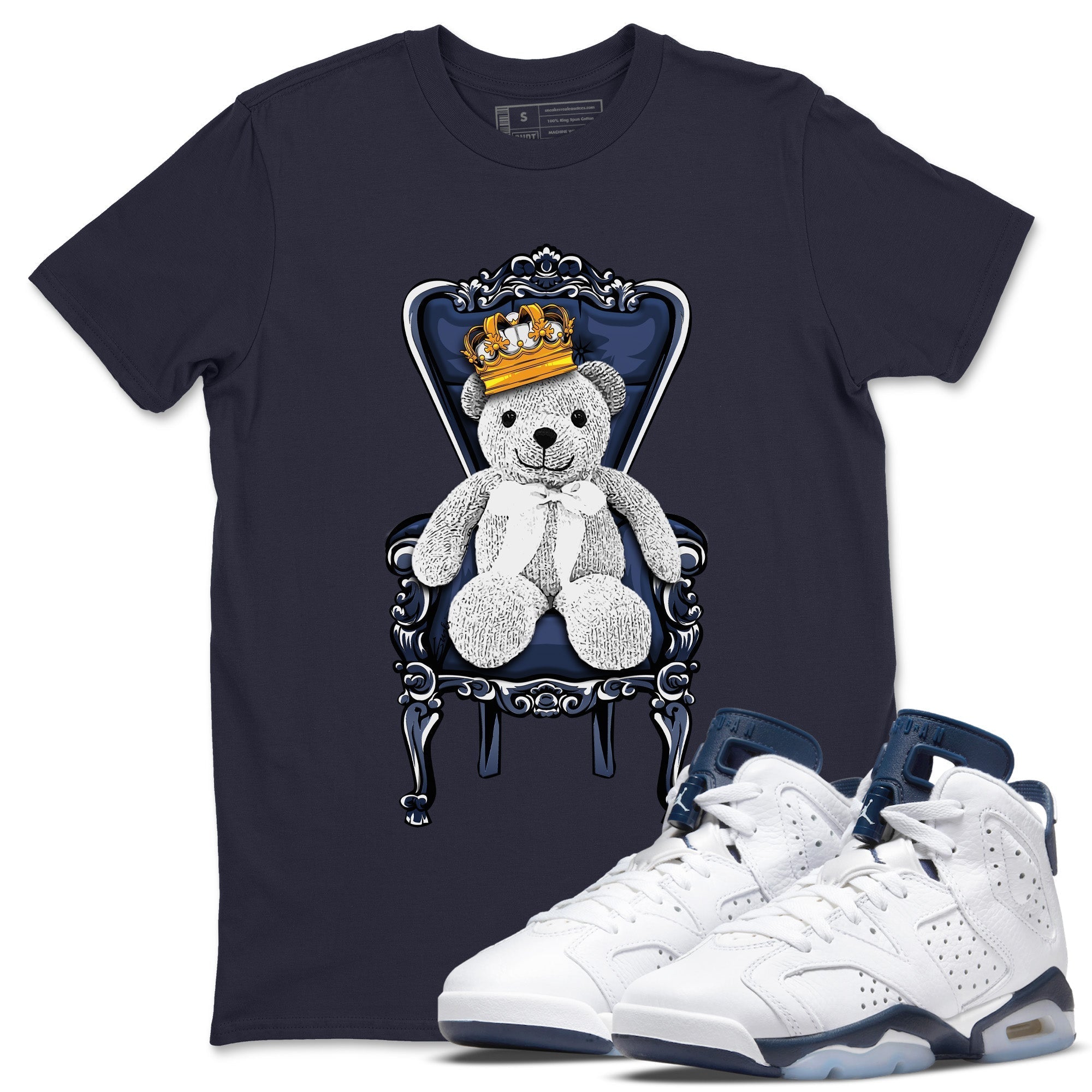 Royal Bear Unisex Tops - Air Jordan 6 Midnight Navy