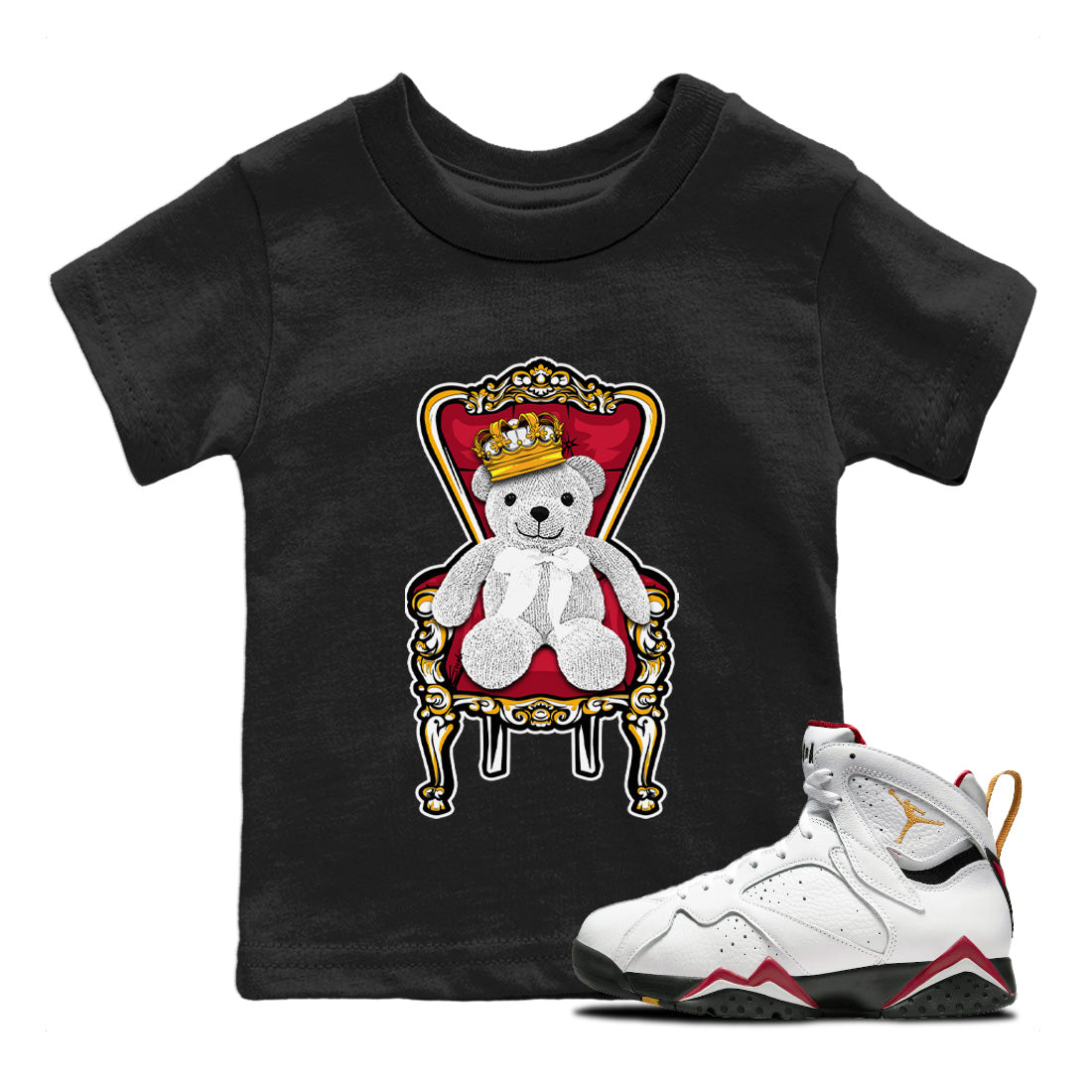 Royal Bear Kids Tops - Air Jordan 7 Cardinal