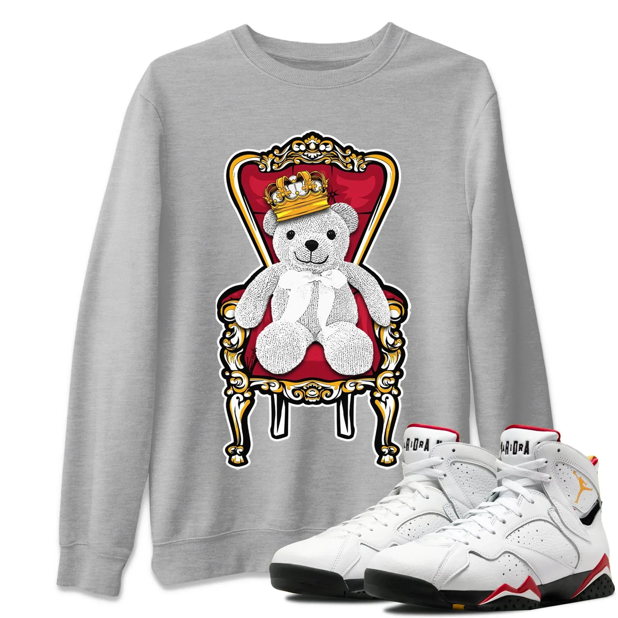 Royal Bear Unisex Tops - Air Jordan 7 Cardinal