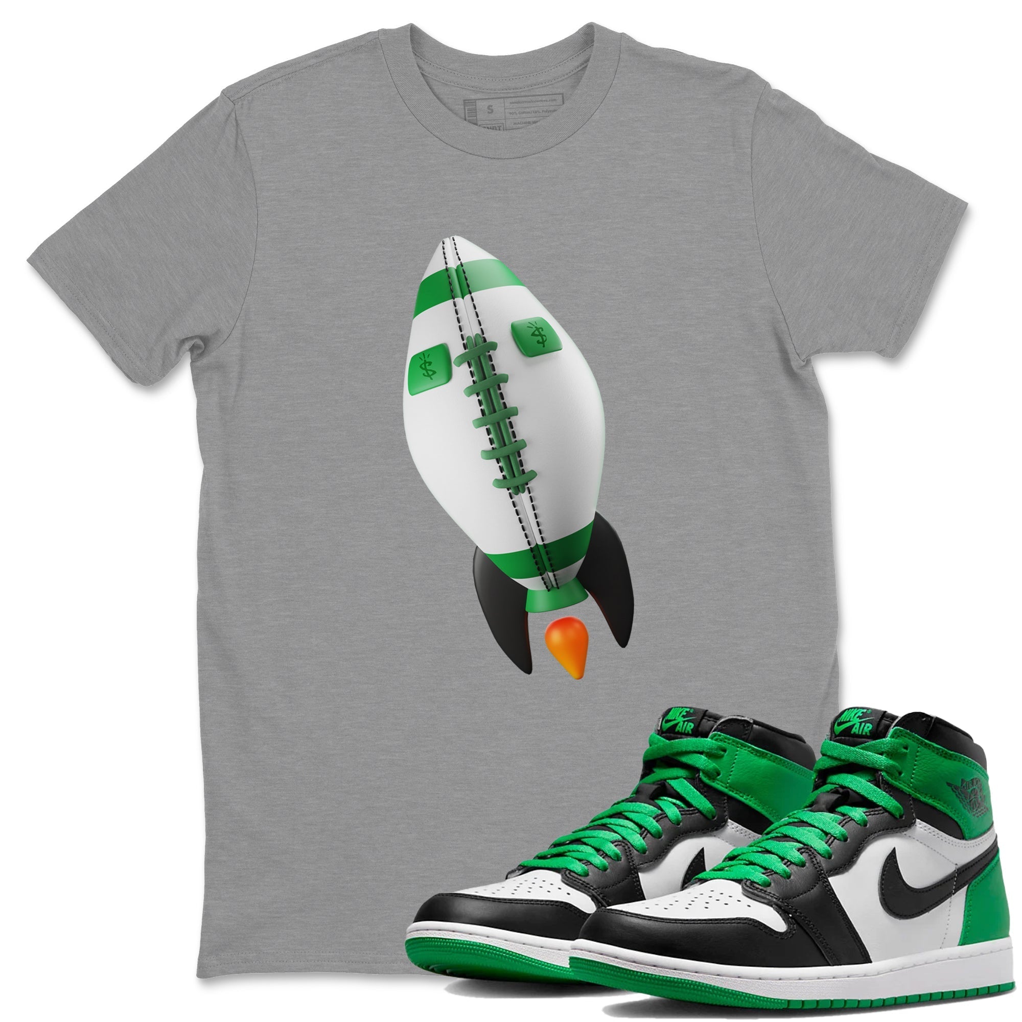 Rugby Rocket Unisex Tops - Air Jordan 1 Celtics