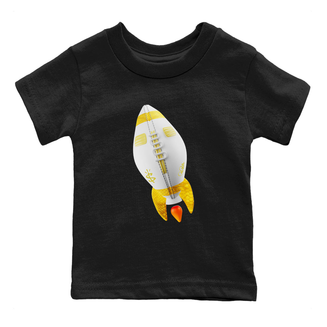 Rugby Rocket Kids Tops - Air Jordan 11 Yellow Python