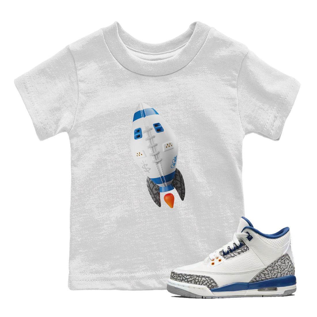 Rugby Rocket Kids Tops - Air Jordan 3 Wizards