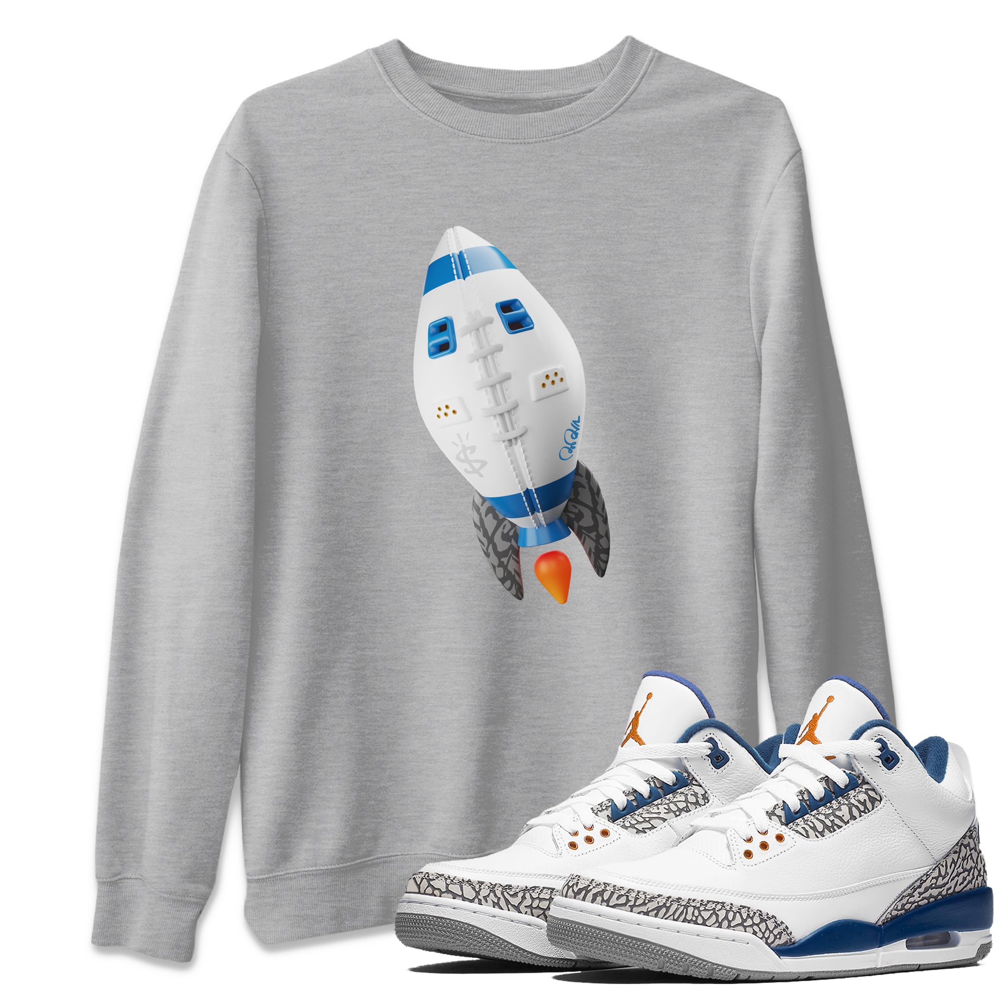 Rugby Rocket Unisex Tops - Air Jordan 3 Wizards