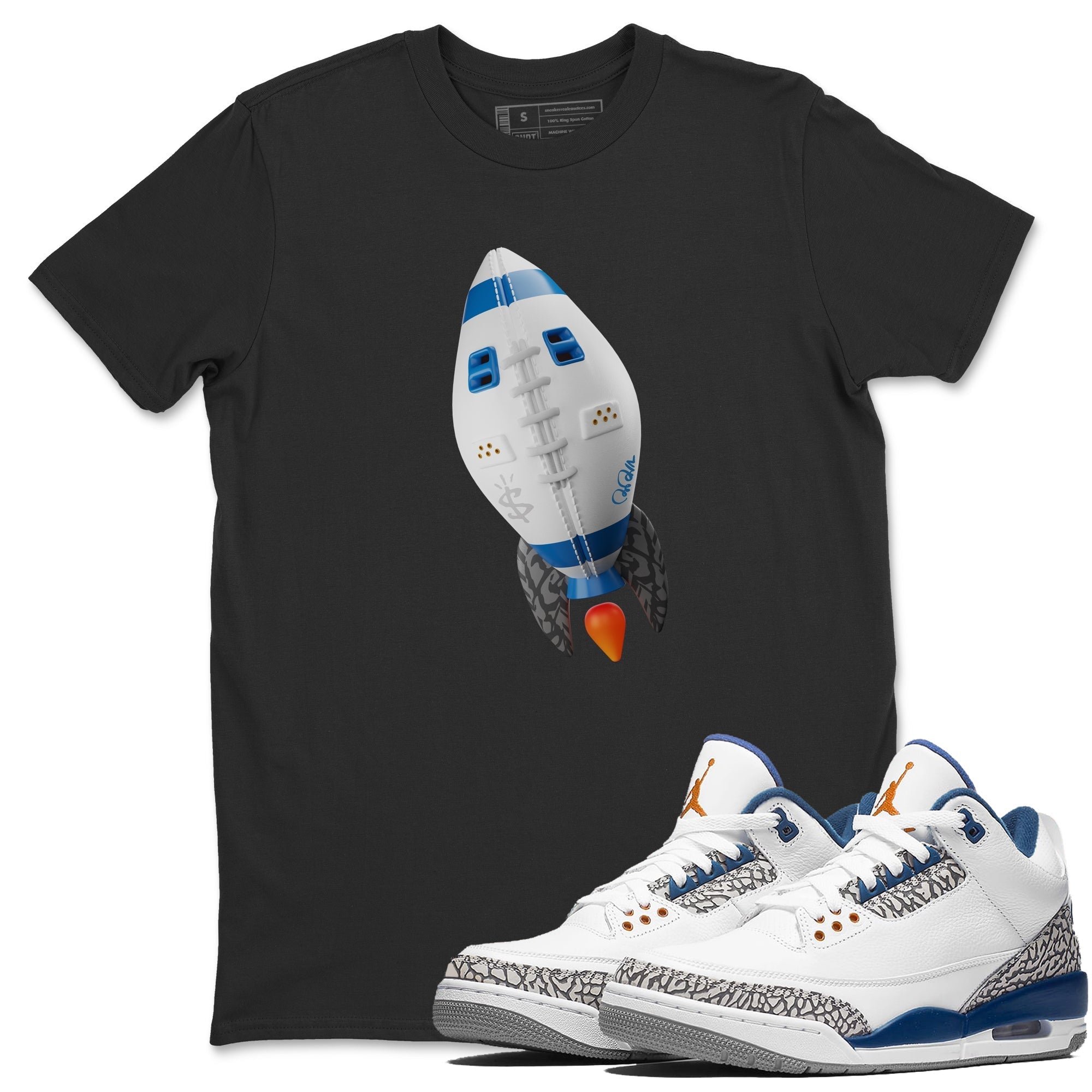 Rugby Rocket Unisex Tops - Air Jordan 3 Wizards