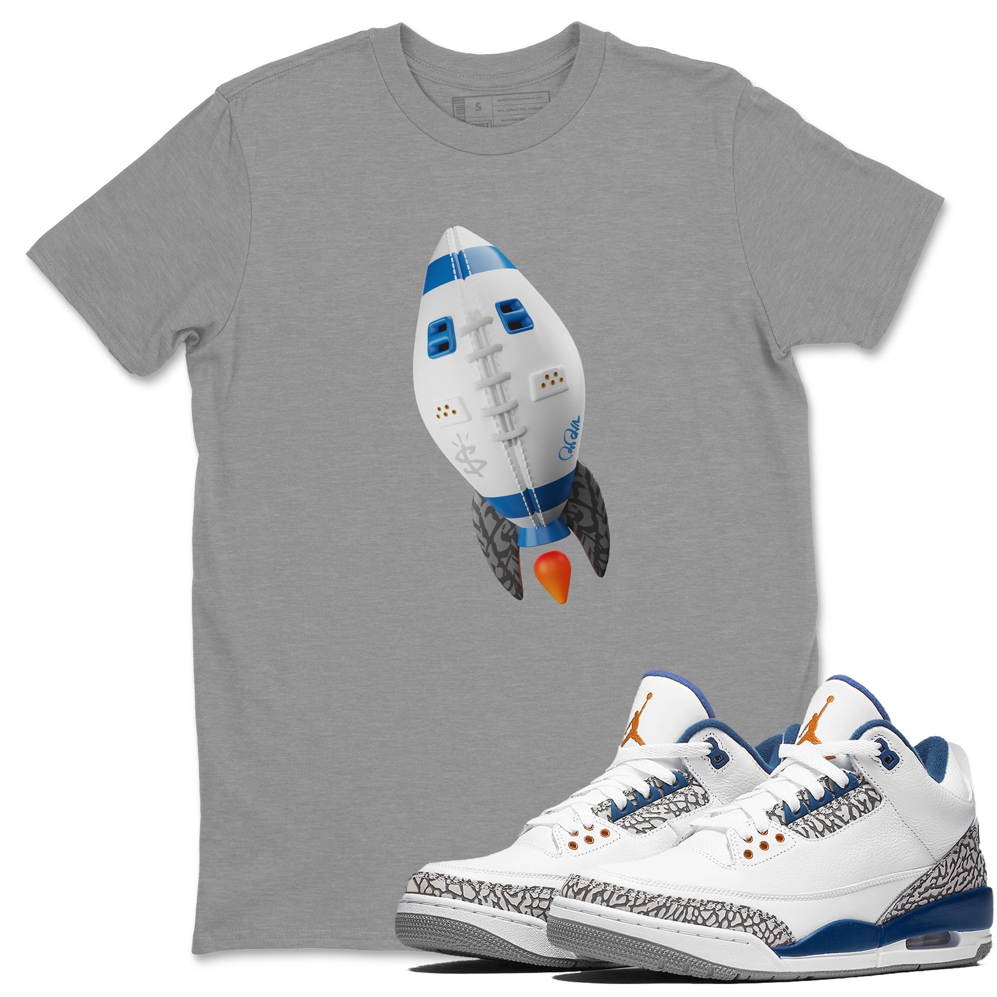 Rugby Rocket Unisex Tops - Air Jordan 3 Wizards