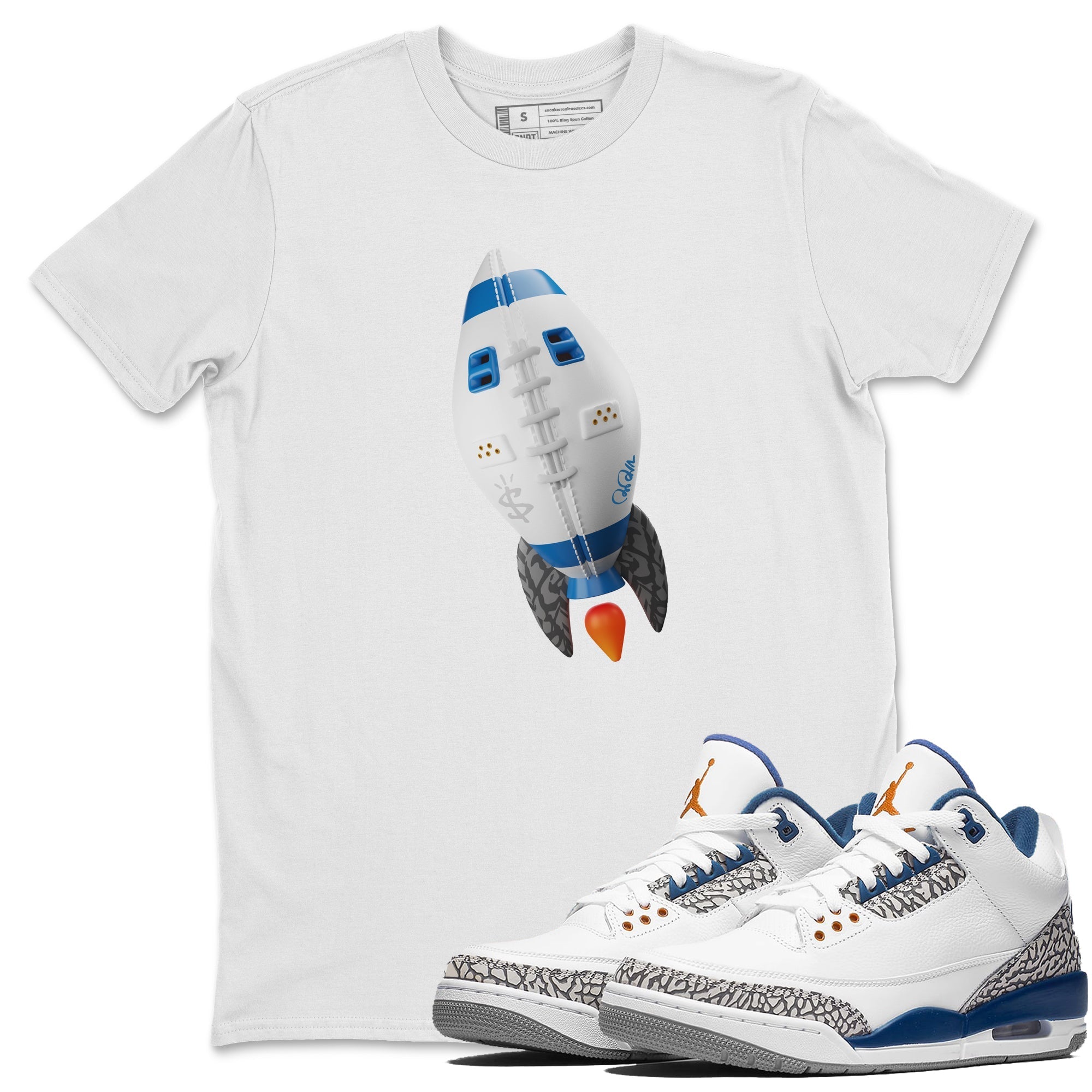 Rugby Rocket Unisex Tops - Air Jordan 3 Wizards
