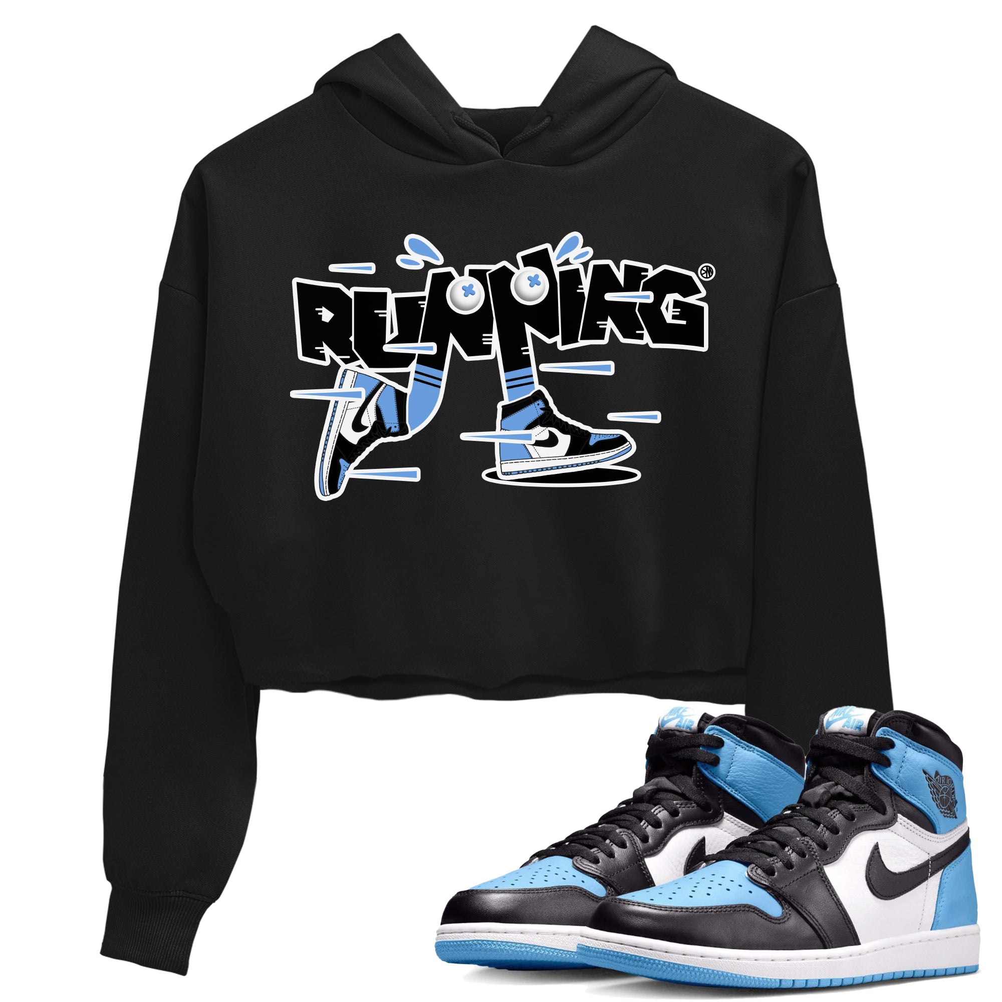 Running Shoes Women's Tops - Air Jordan 1 UNC Toe