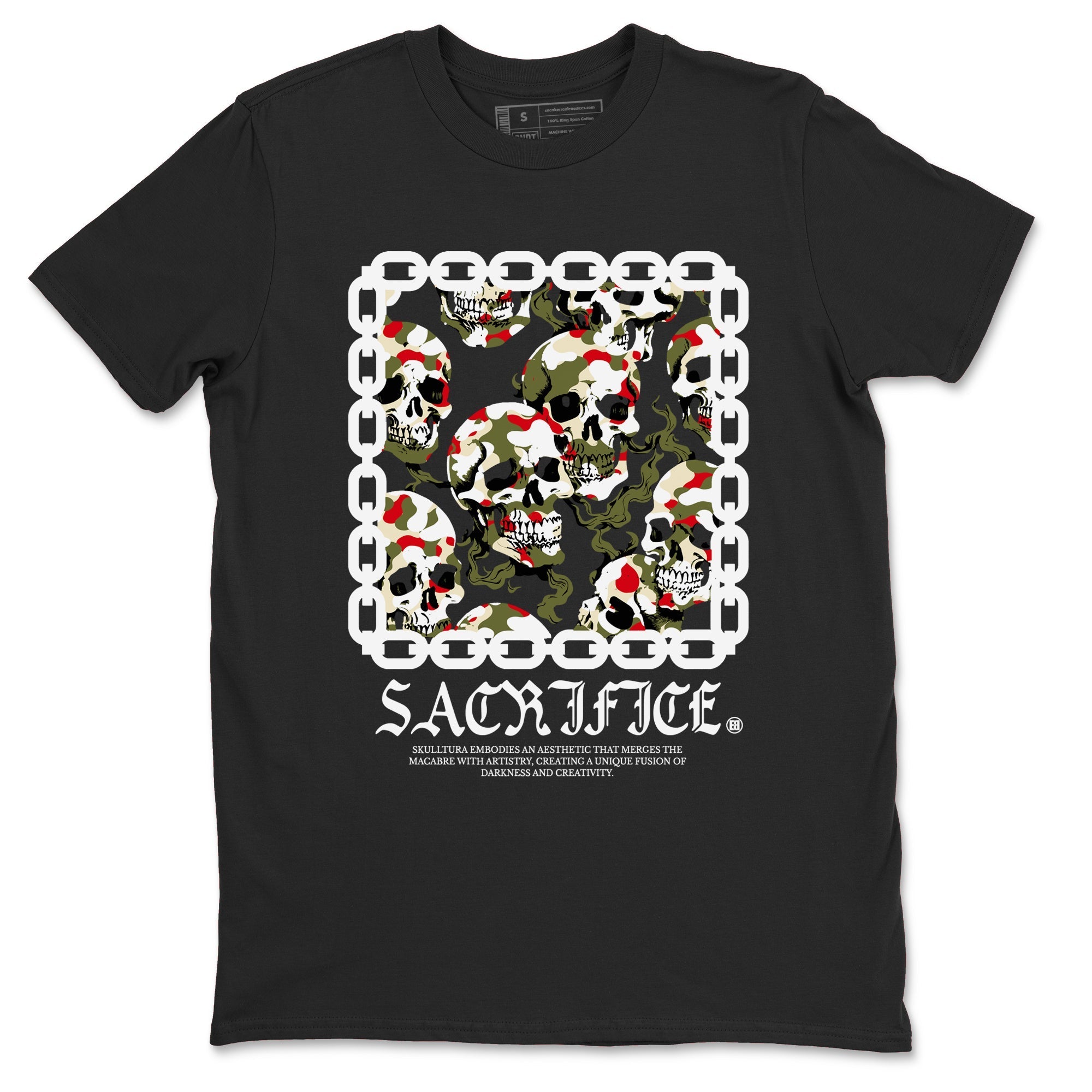Sacrifice snkmatch Tees - Air Jordan 1 Travis Scott Medium Olive