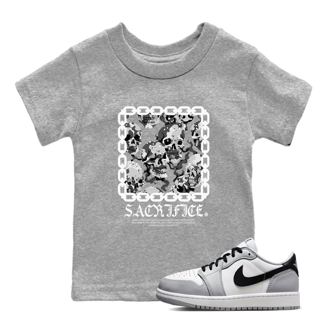 Sacrifice snkmatch Tees Kids - Air Jordan 1 Wolf Grey