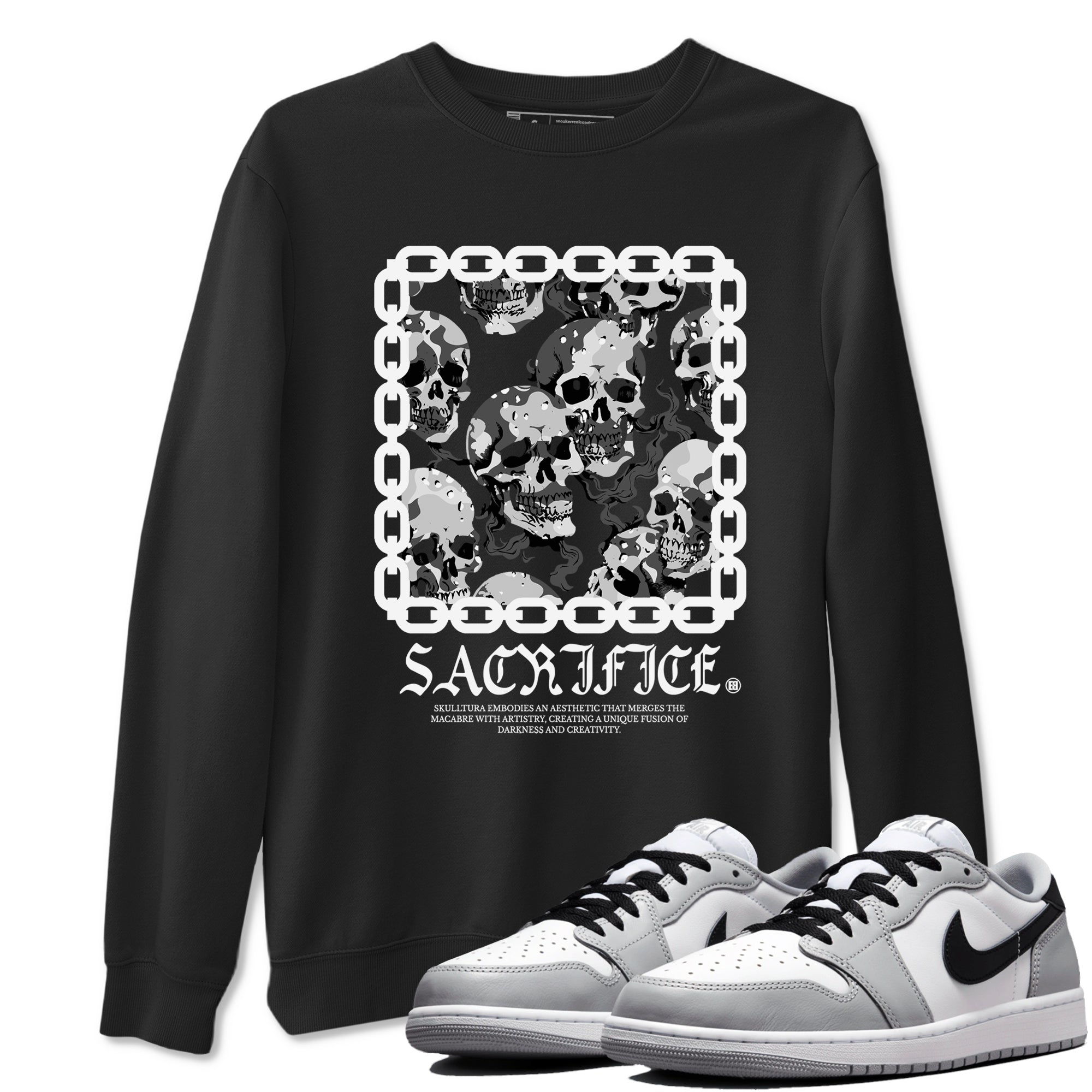 Sacrifice snkmatch Tees - Air Jordan 1 Wolf Grey