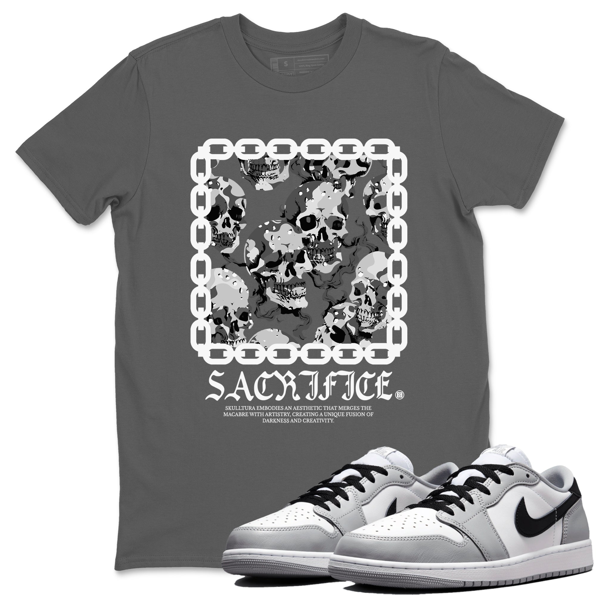 Sacrifice snkmatch Tees - Air Jordan 1 Wolf Grey