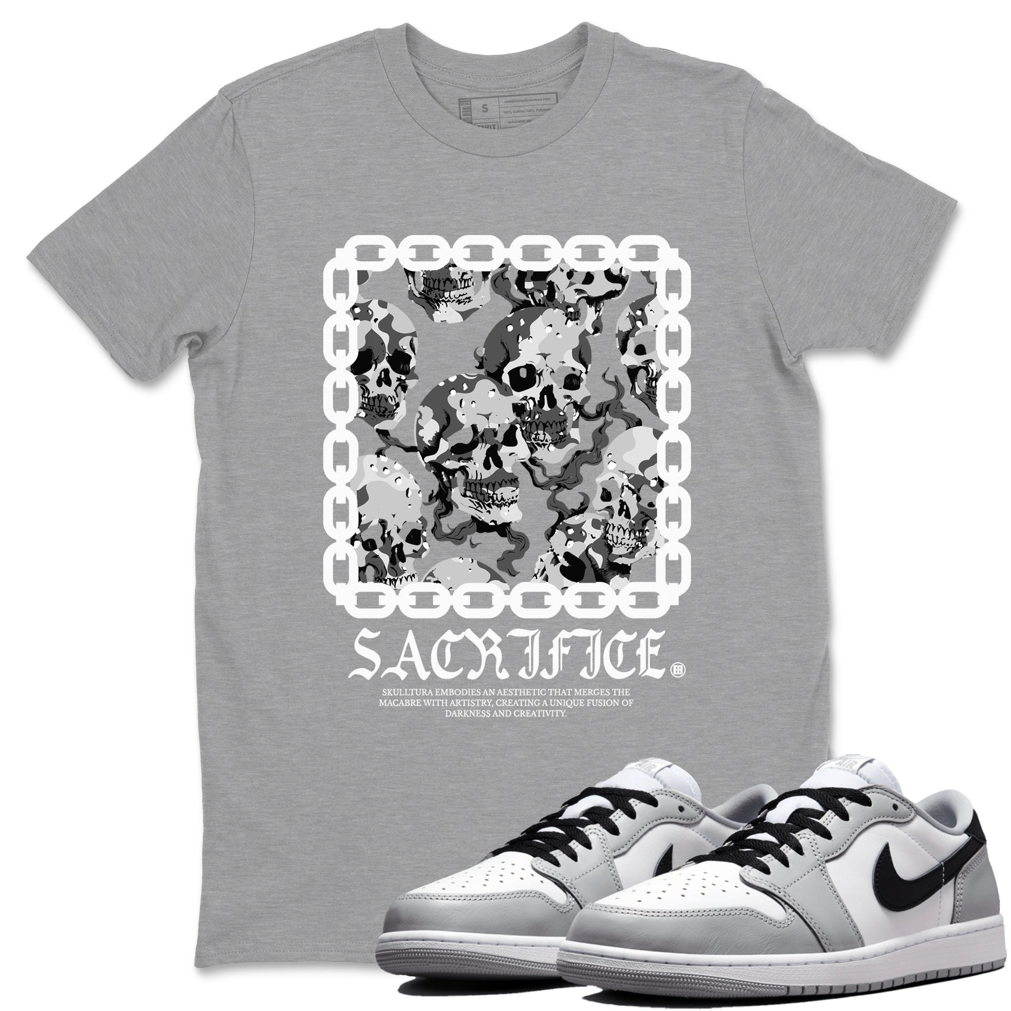 Sacrifice snkmatch Tees - Air Jordan 1 Wolf Grey