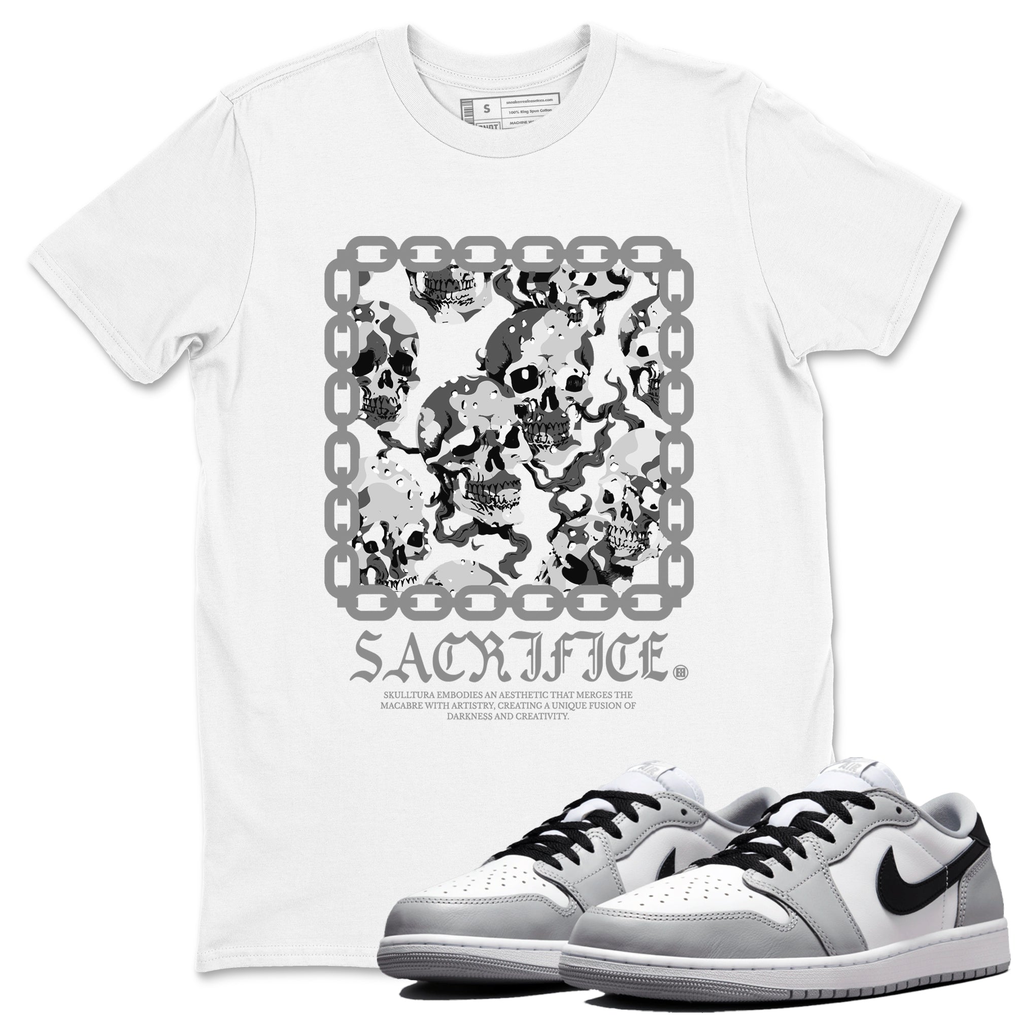 Sacrifice snkmatch Tees - Air Jordan 1 Wolf Grey