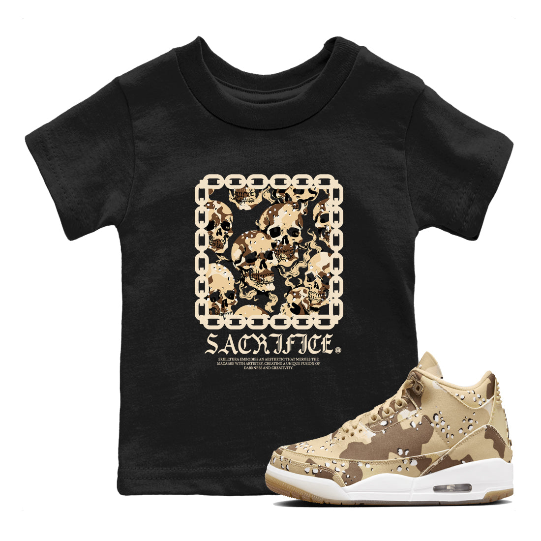 Sacrifice snkmatch Tees Kids - Air Jordan 3 Desert Camo