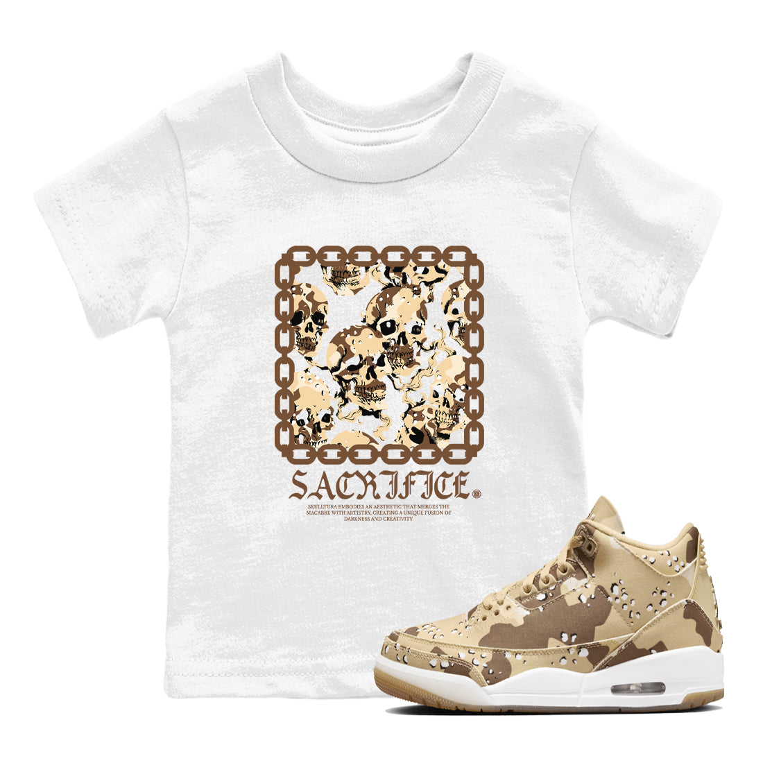 Sacrifice snkmatch Tees Kids - Air Jordan 3 Desert Camo