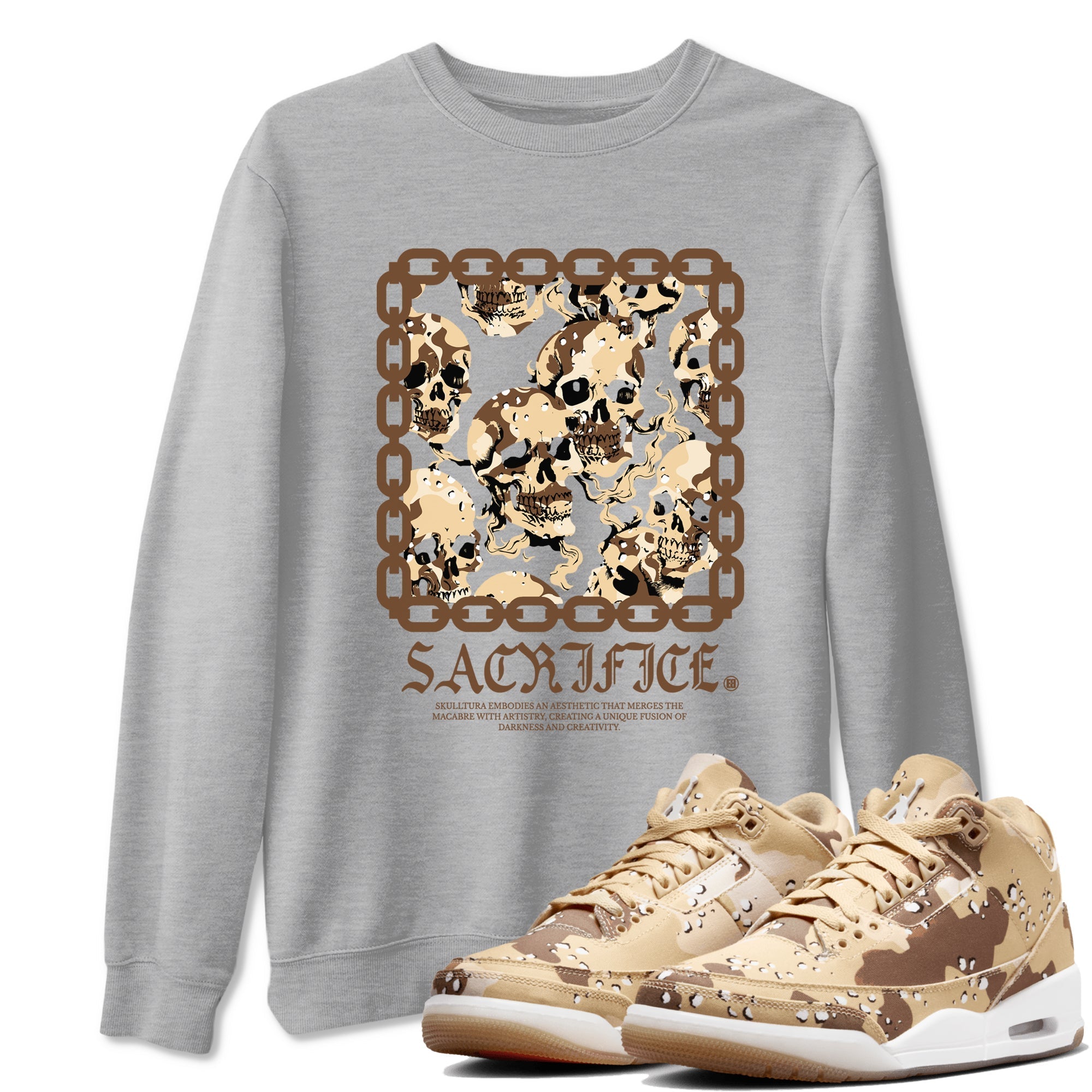 Sacrifice snkmatch Tees - Air Jordan 3 Desert Camo
