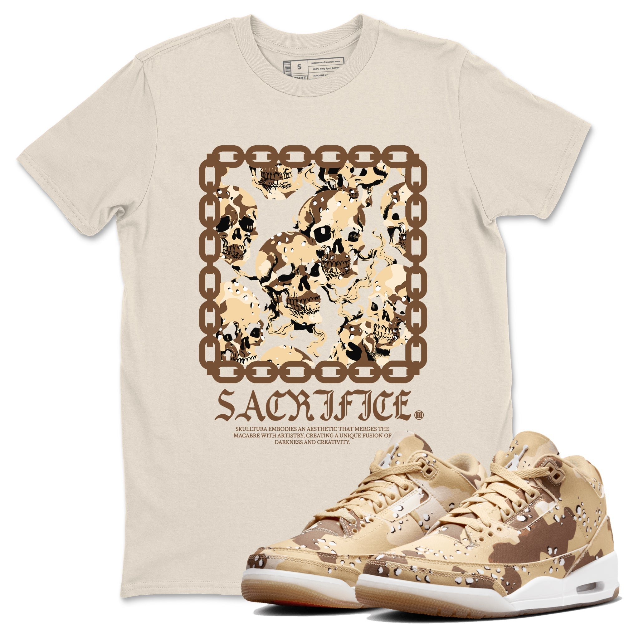 Sacrifice snkmatch Tees - Air Jordan 3 Desert Camo