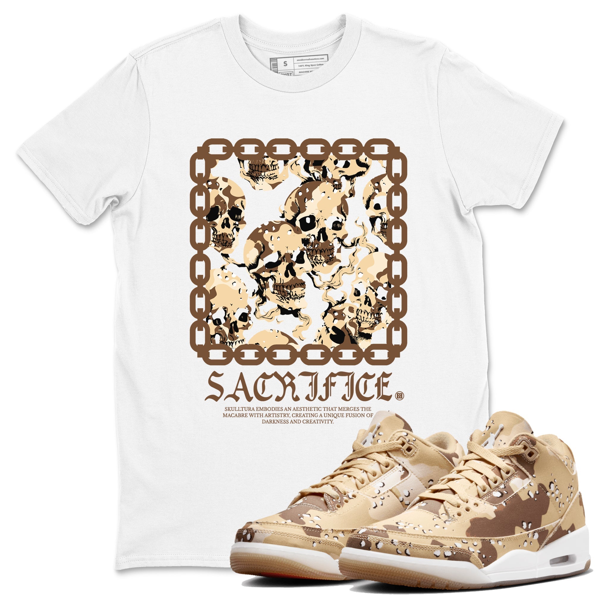 Sacrifice snkmatch Tees - Air Jordan 3 Desert Camo