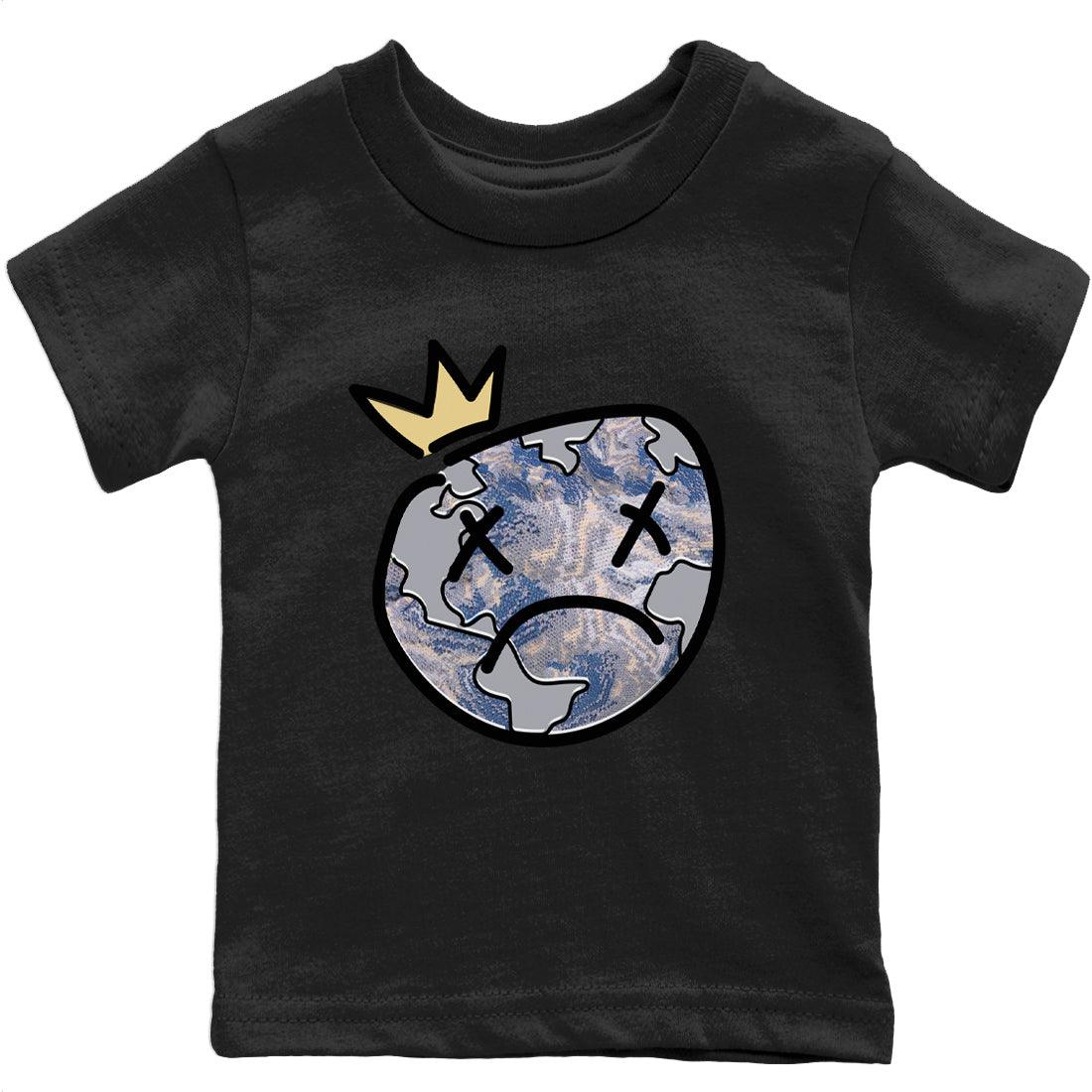 Sad Earth Kids Tops - Yeezy 350 MX Blue