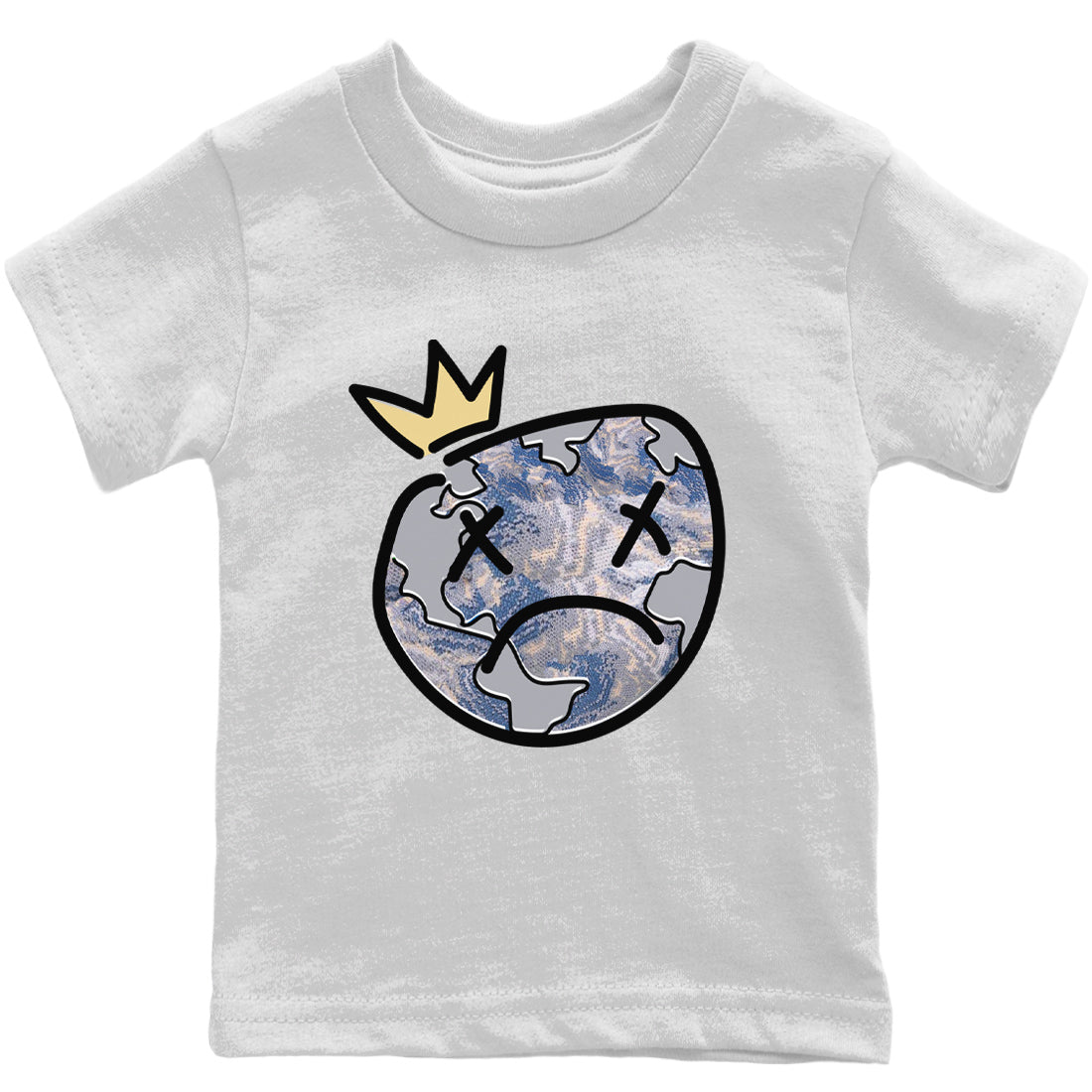 Sad Earth Kids Tops - Yeezy 350 MX Blue
