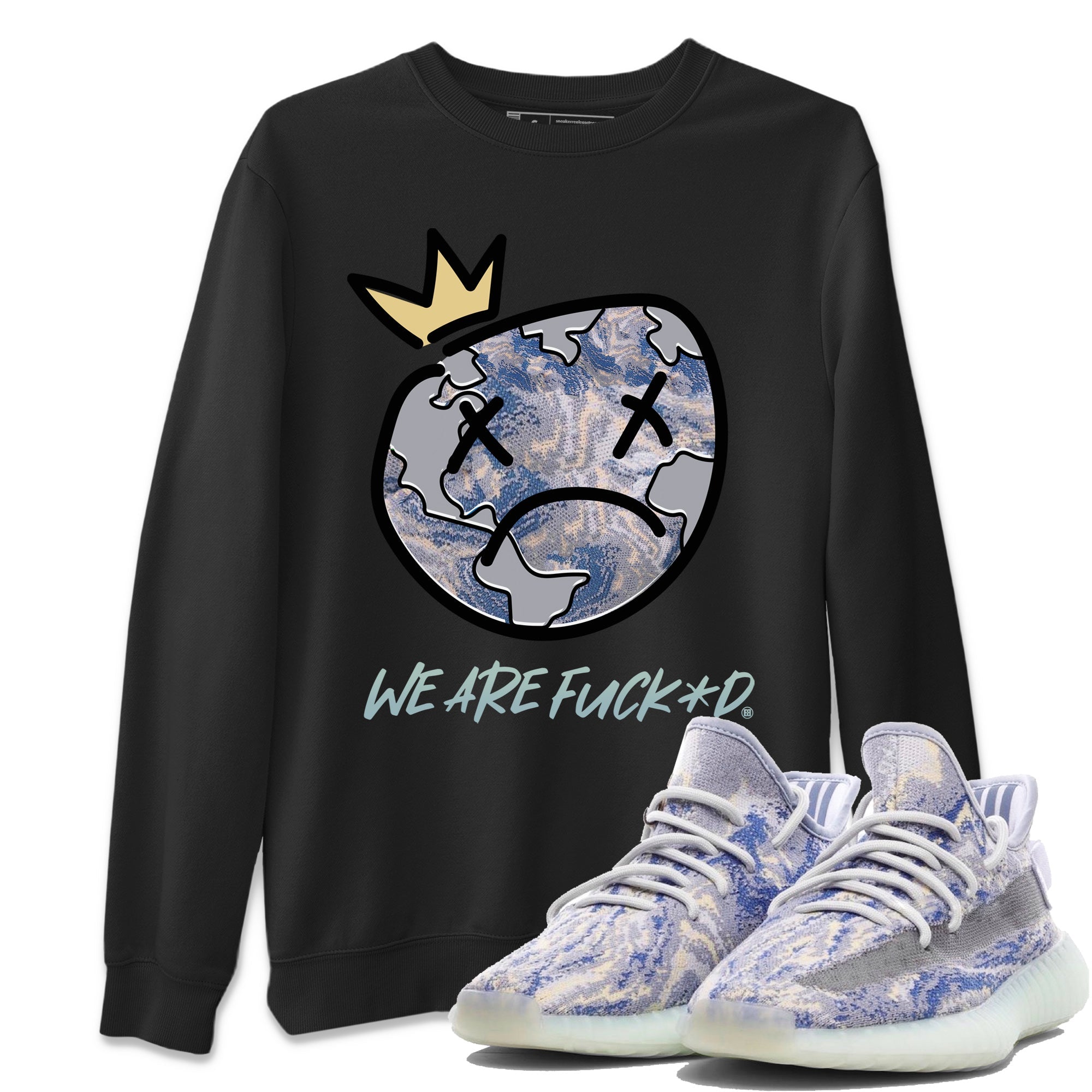 Sad Earth Unisex Tops - Yeezy 350 MX Blue