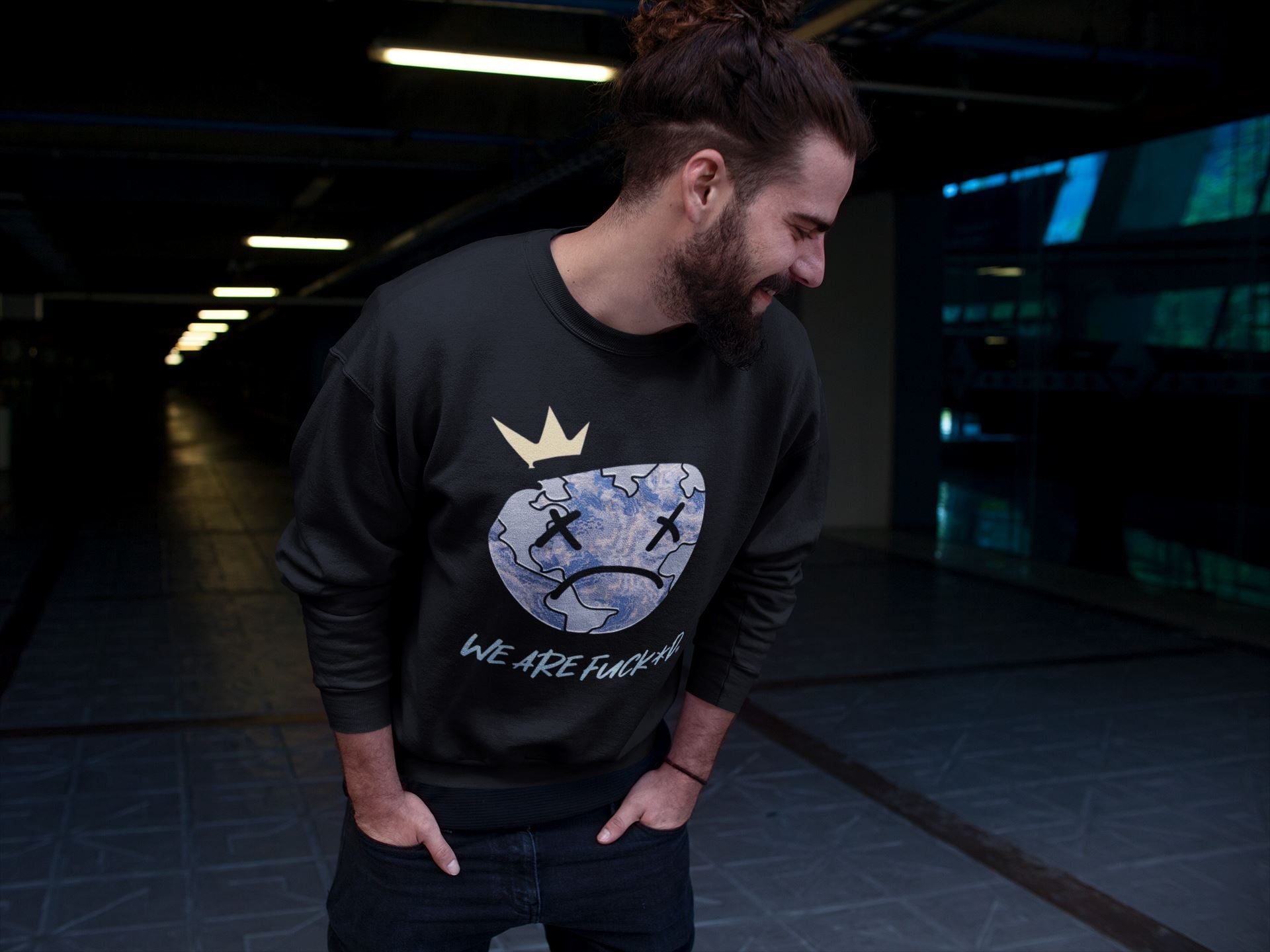 Sad Earth Unisex Tops - Yeezy 350 MX Blue