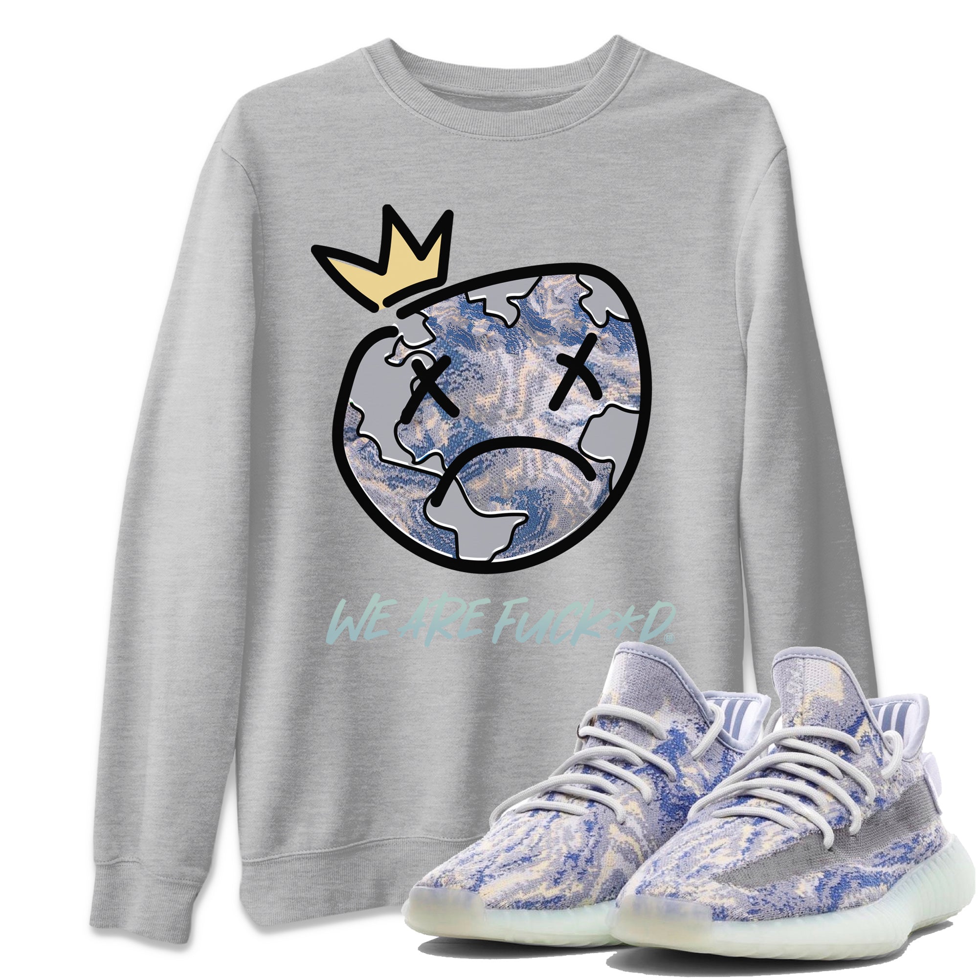 Sad Earth Unisex Tops - Yeezy 350 MX Blue