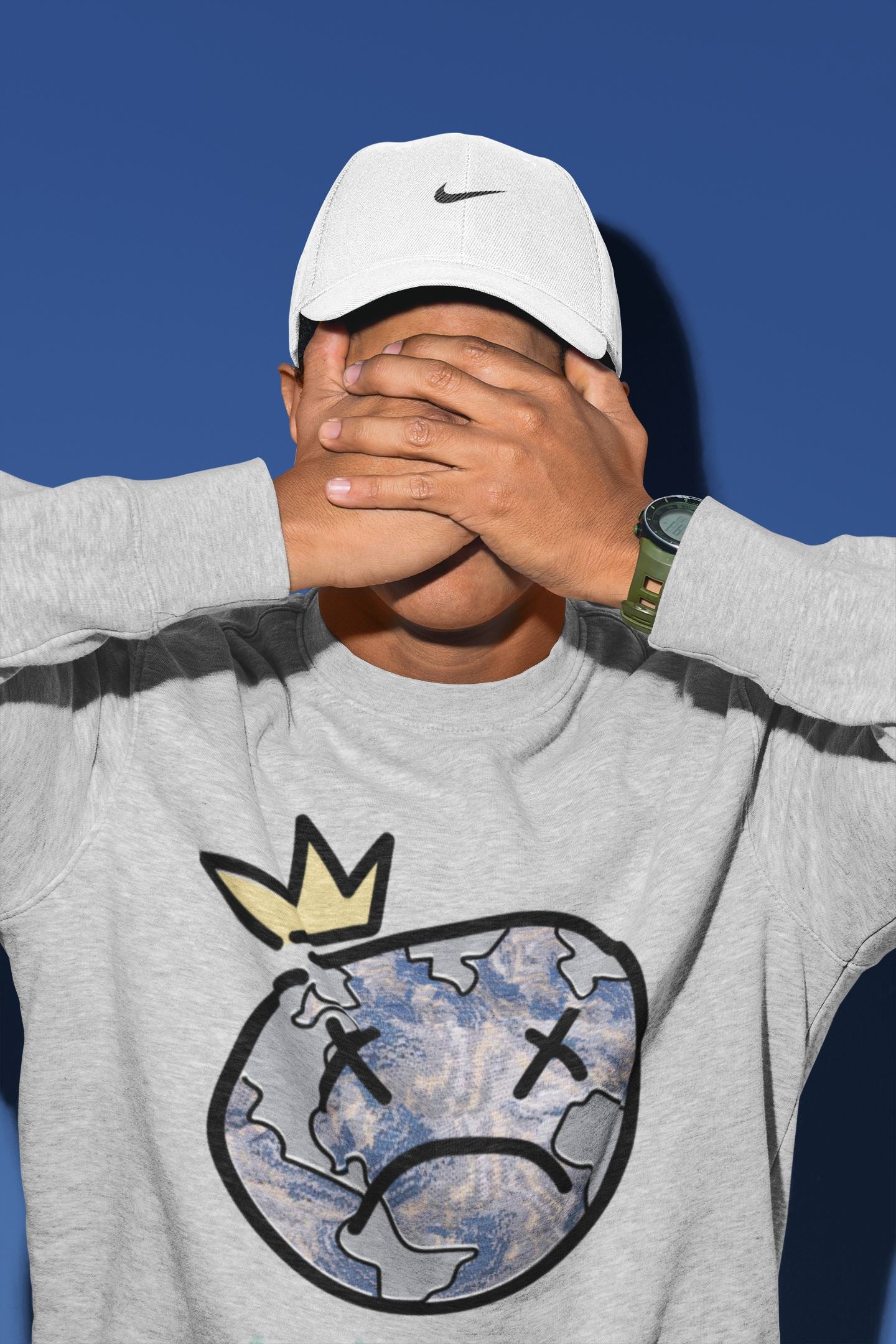 Sad Earth Unisex Tops - Yeezy 350 MX Blue