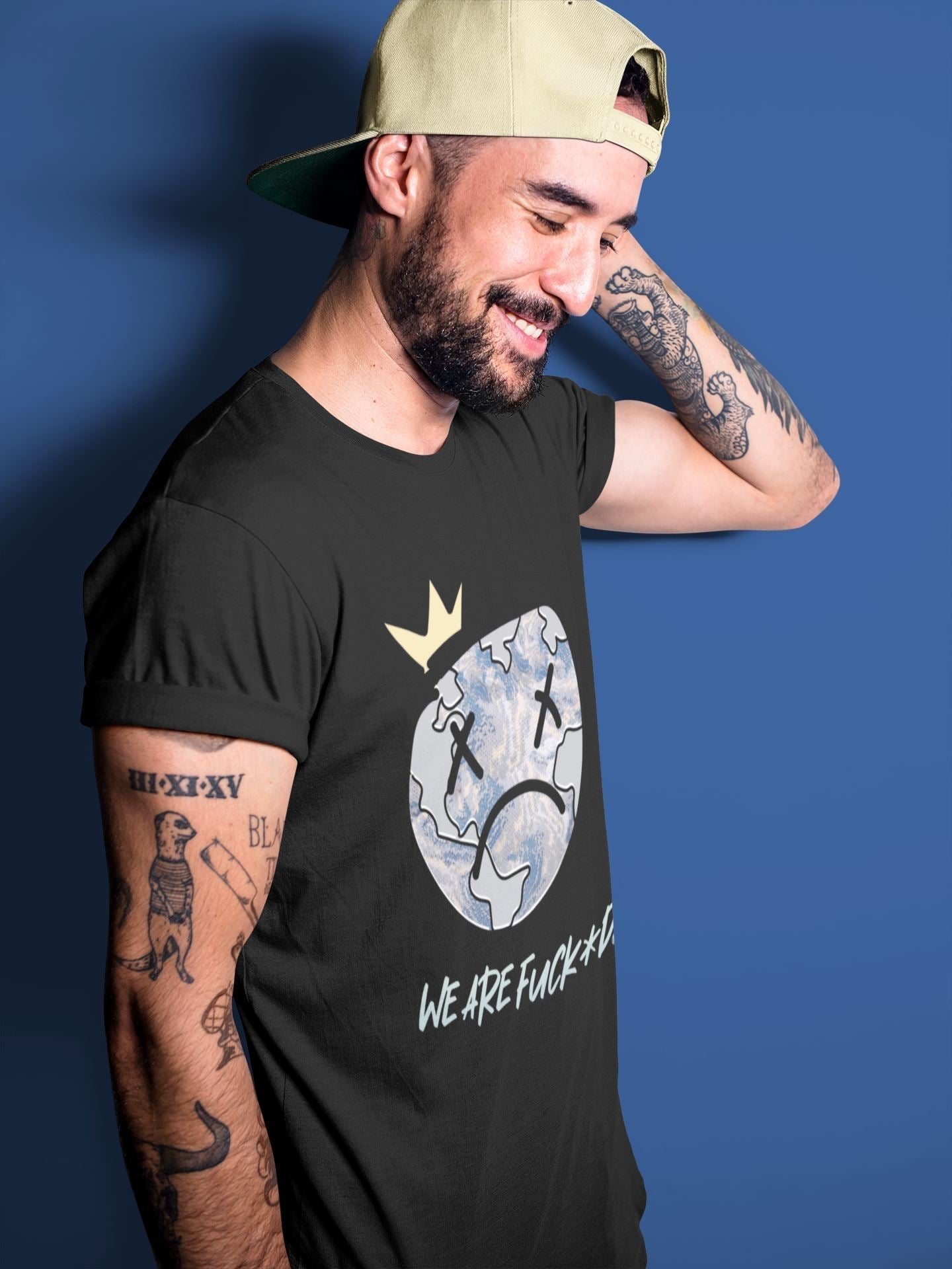 Sad Earth Unisex Tops - Yeezy 350 MX Blue