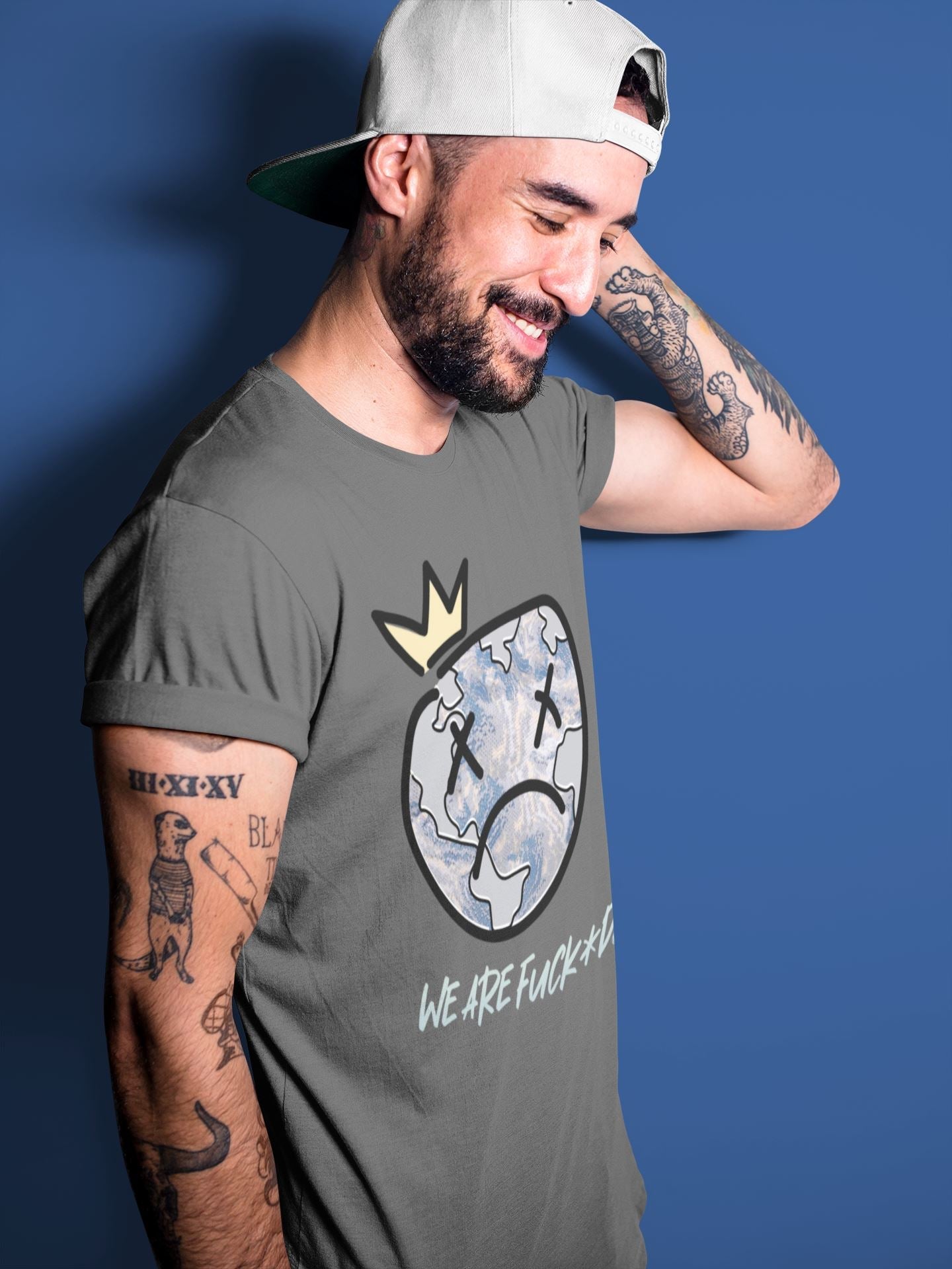 Sad Earth Unisex Tops - Yeezy 350 MX Blue