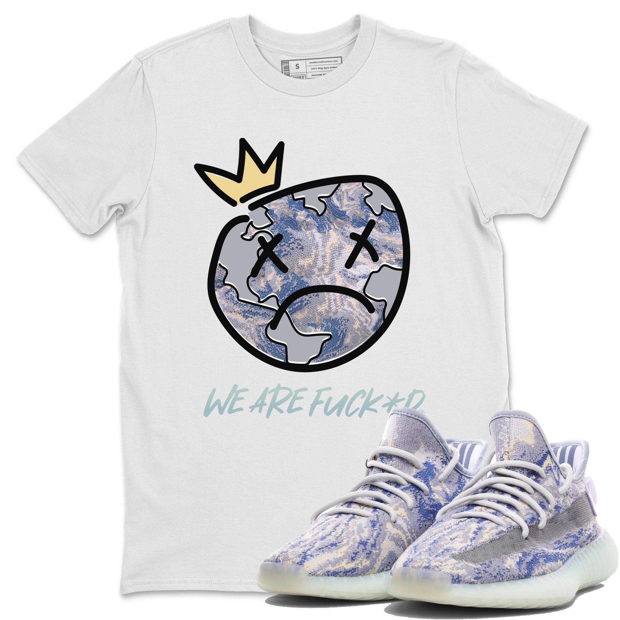 Sad Earth Unisex Tops - Yeezy 350 MX Blue