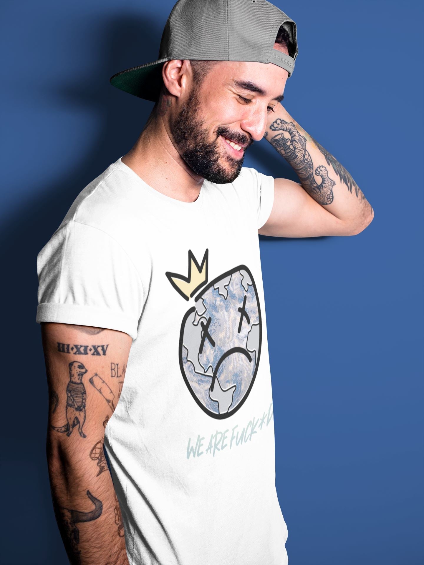 Sad Earth Unisex Tops - Yeezy 350 MX Blue