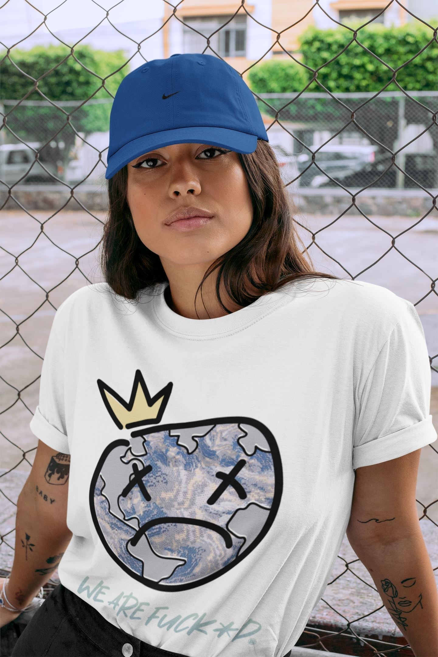 Sad Earth Unisex Tops - Yeezy 350 MX Blue