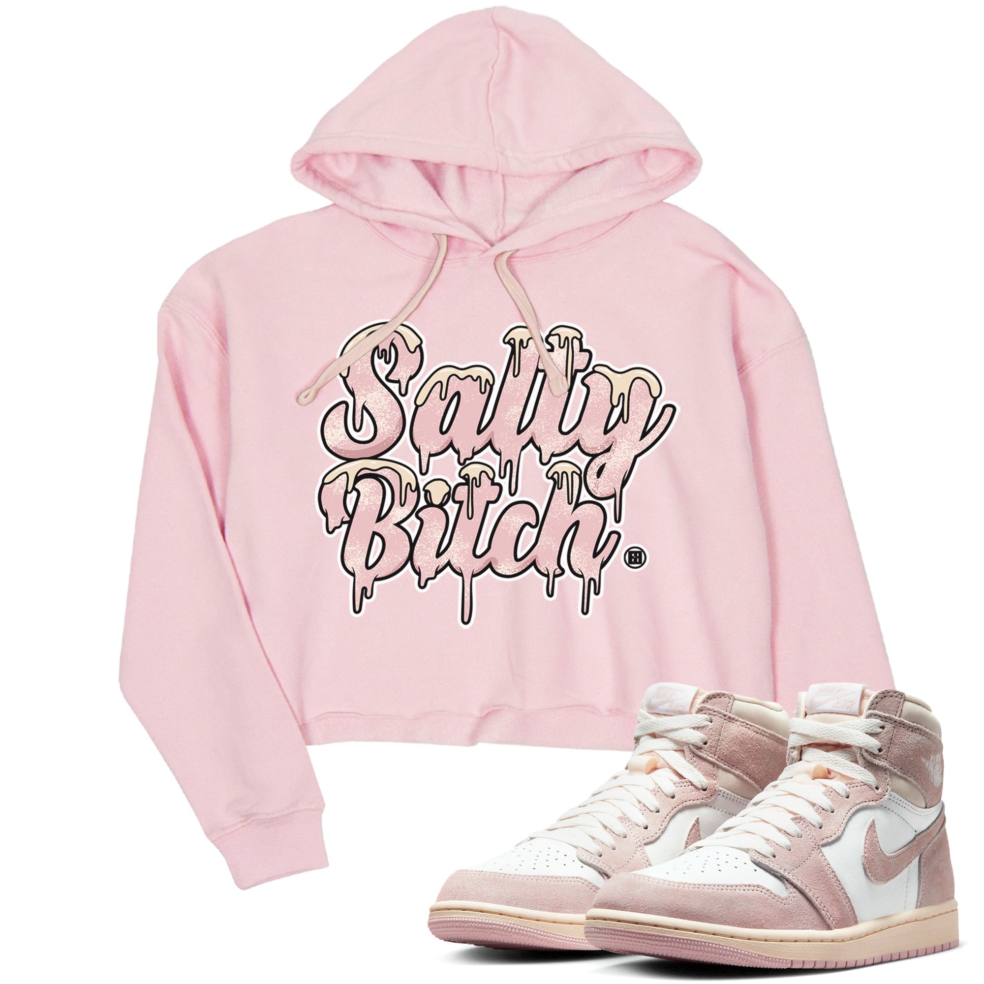 Salty Bitch Women's Tops - Air Jordan 1 Washed Pink