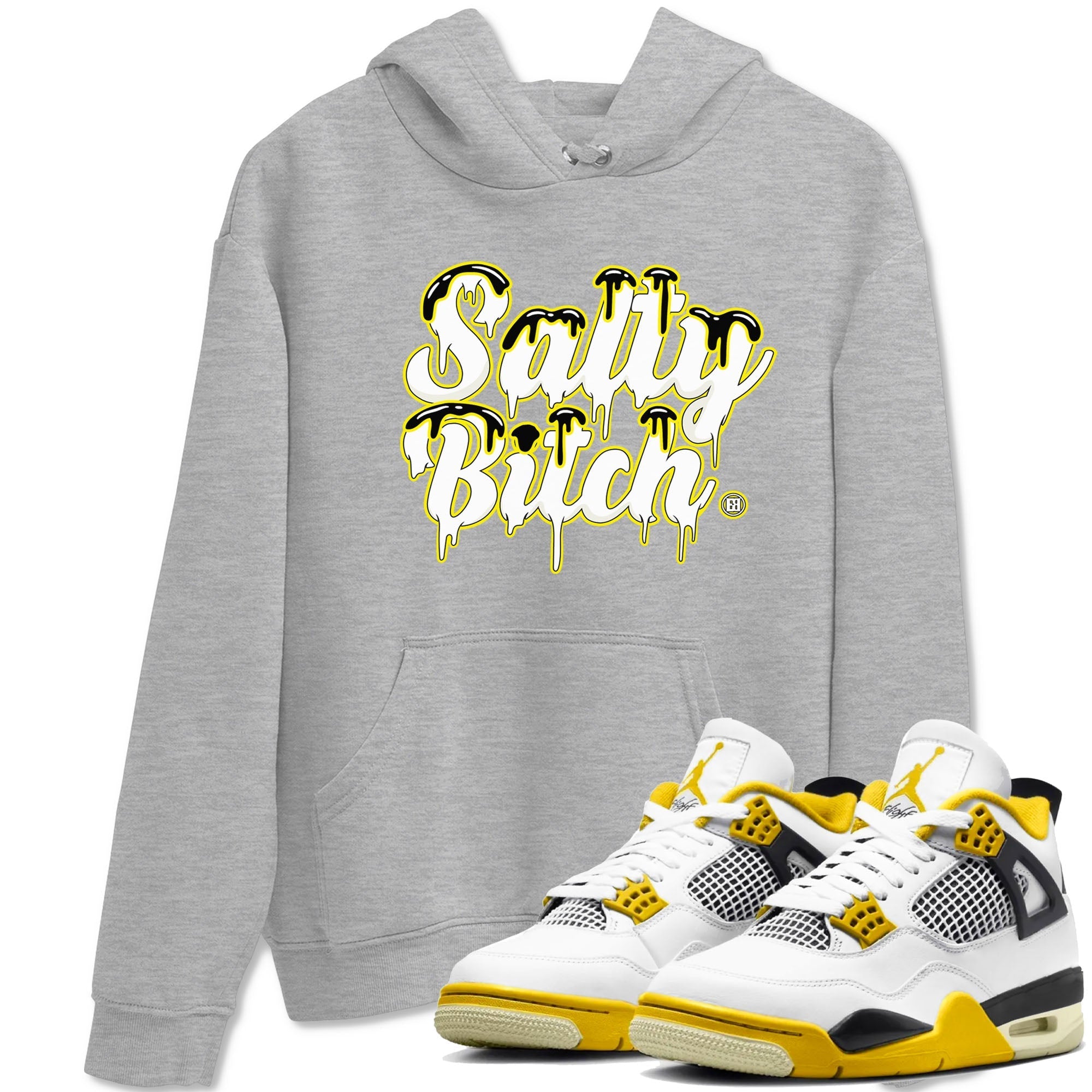 Salty Bitch snkmatch Tees - Air Jordan 4 Vivid Sulfur