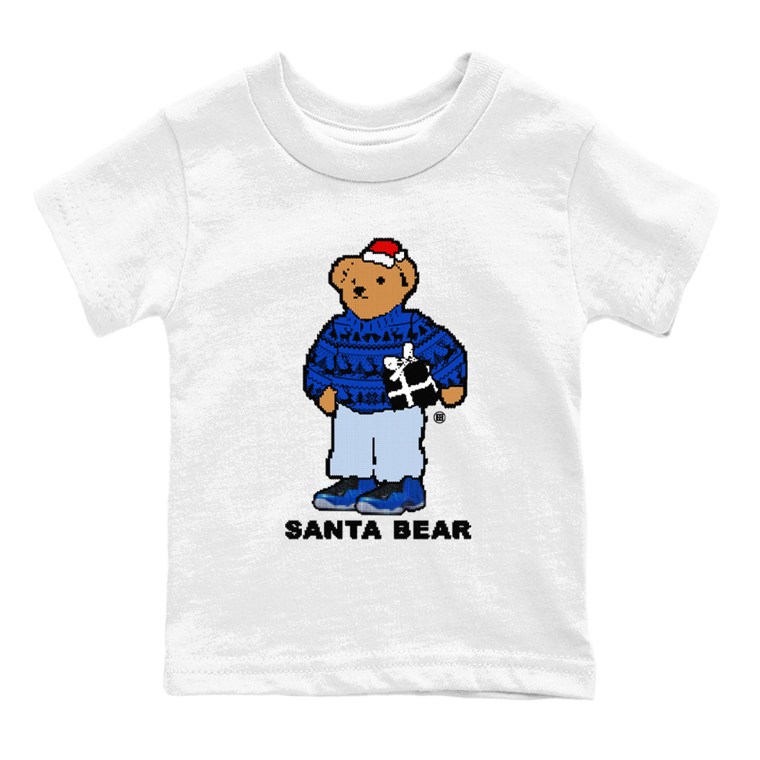 Santa Bear snkmatch Tees Kids - Air Foamposite One Royal
