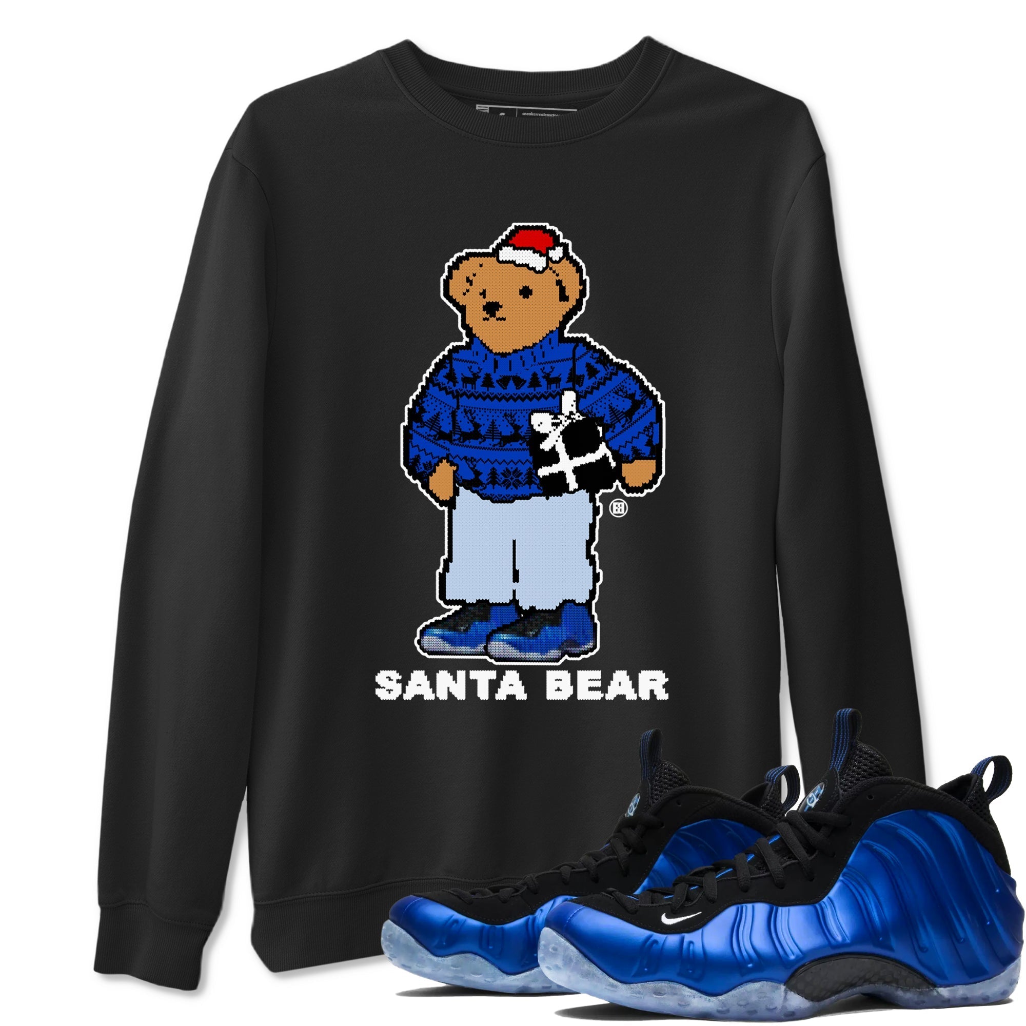 Santa Bear snkmatch Tees - Air Foamposite One Royal
