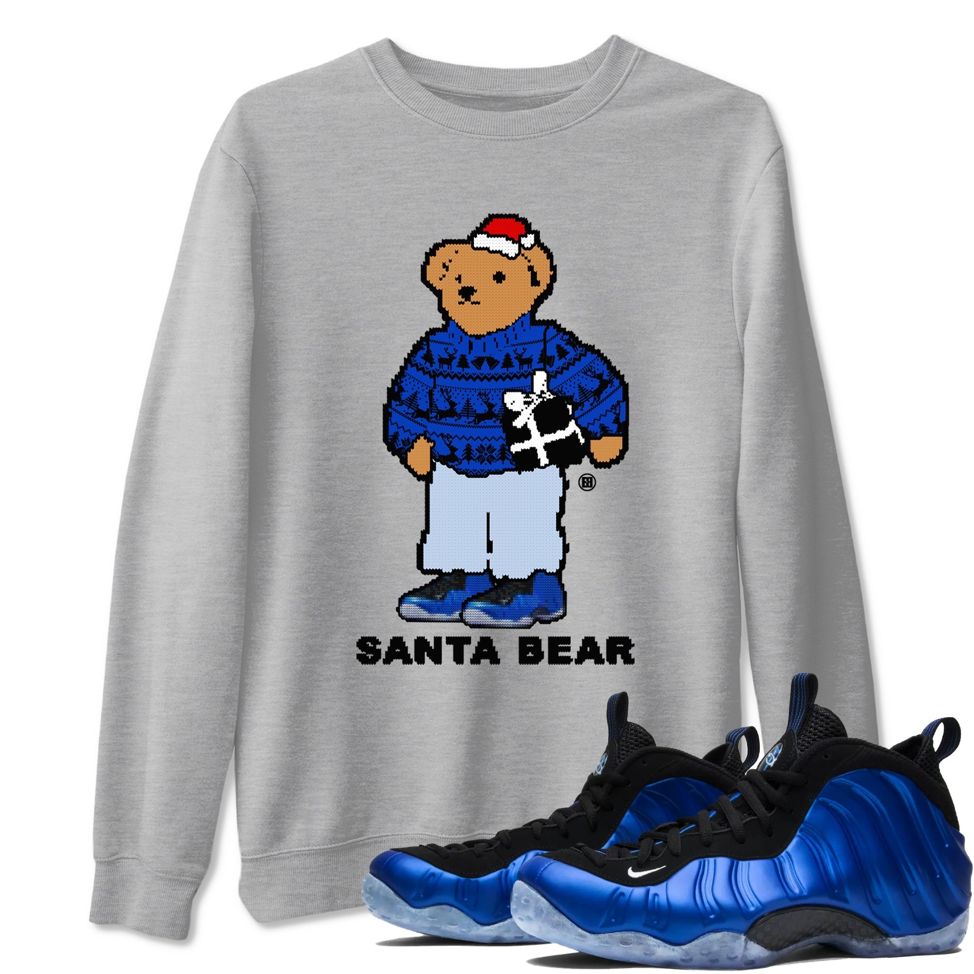 Santa Bear snkmatch Tees - Air Foamposite One Royal