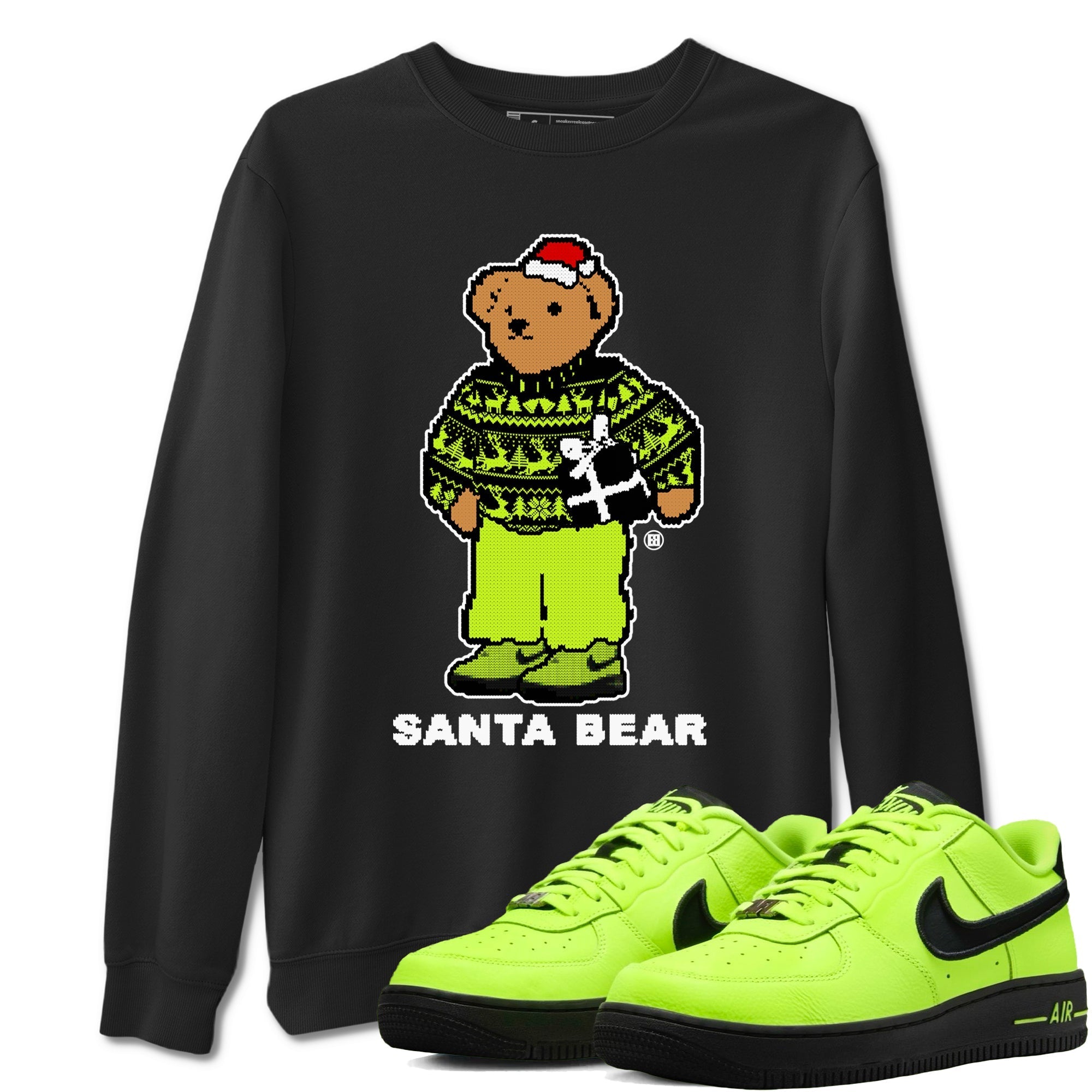 Santa Bear snkmatch Tees - Air Force 1 Volt