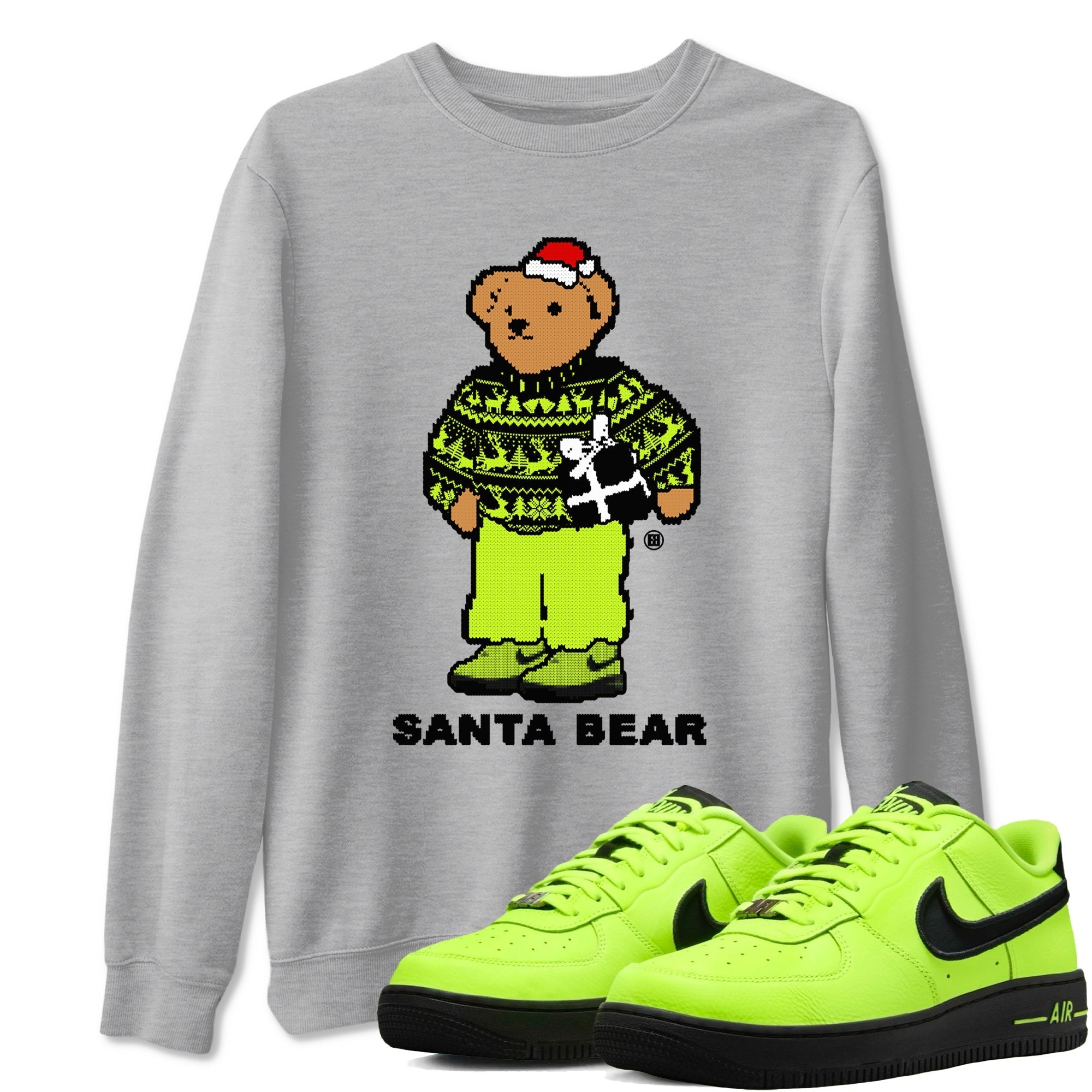 Santa Bear snkmatch Tees - Air Force 1 Volt