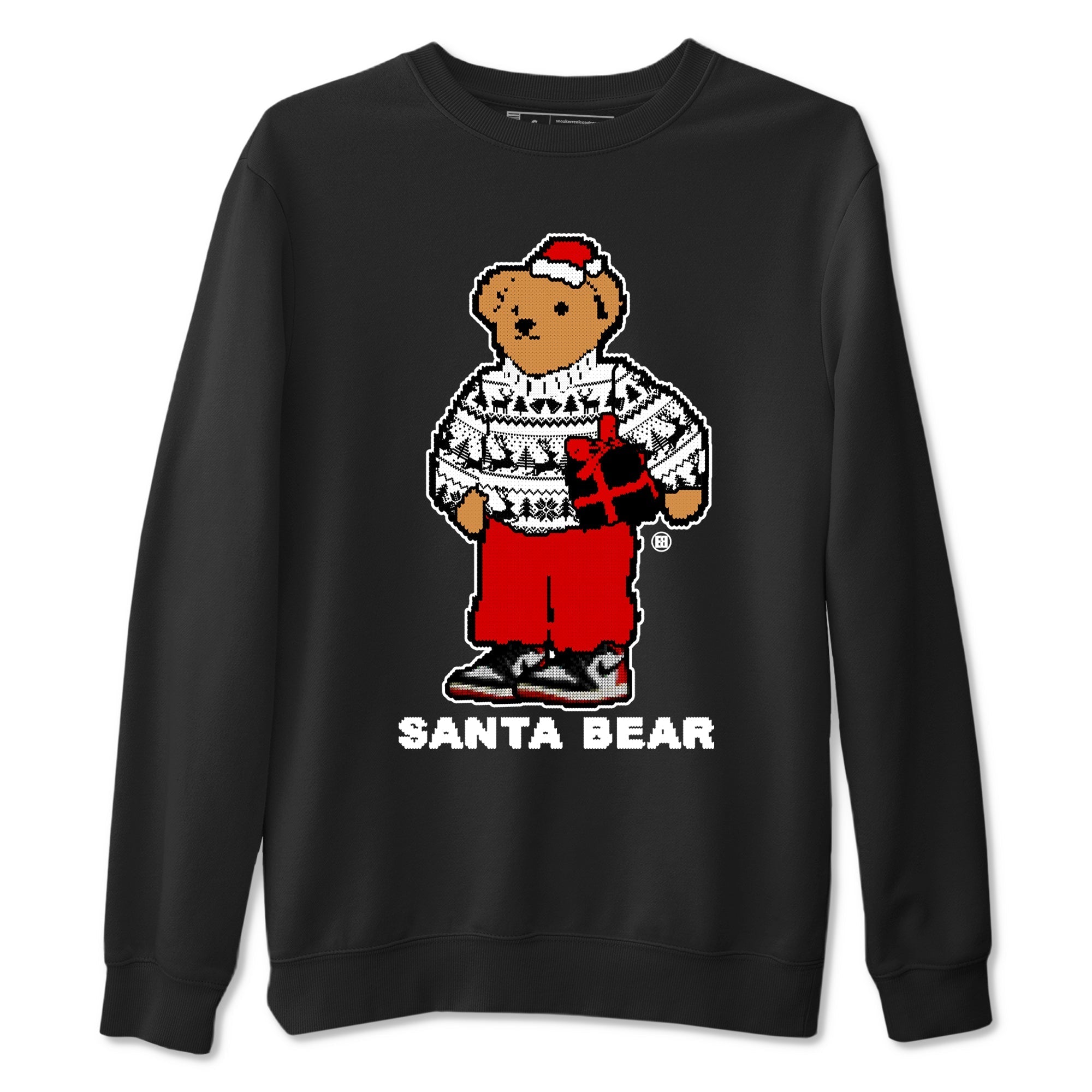 Santa Bear snkmatch Tees - Air Jordan 1 Black Toe Reimagined