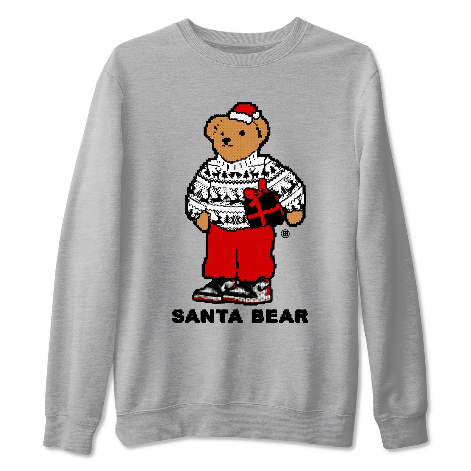 Santa Bear snkmatch Tees - Air Jordan 1 Black Toe Reimagined