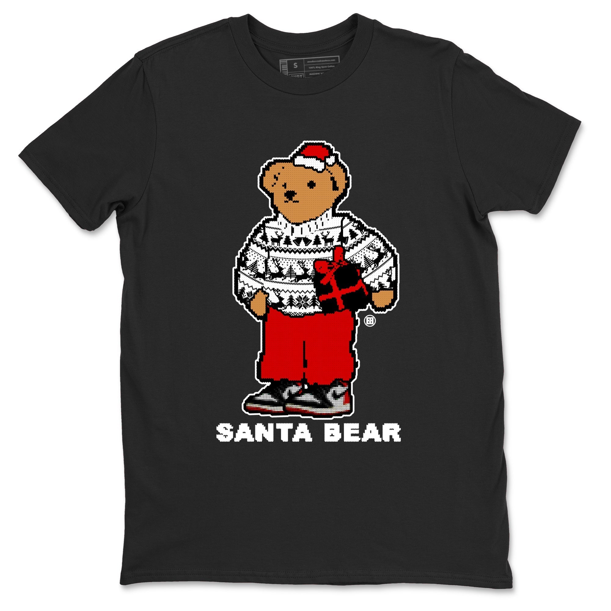 Santa Bear snkmatch Tees - Air Jordan 1 Black Toe Reimagined