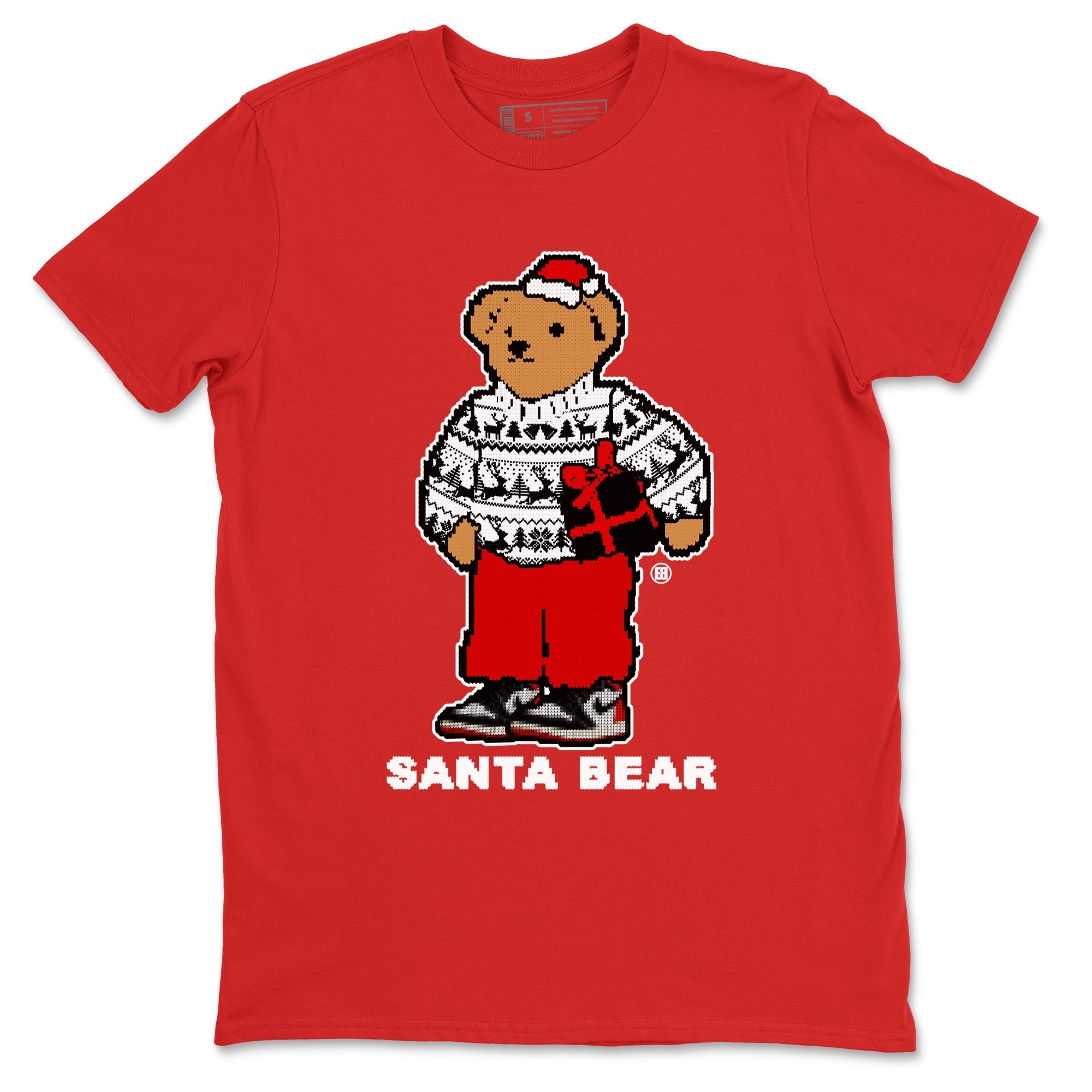 Santa Bear snkmatch Tees - Air Jordan 1 Black Toe Reimagined