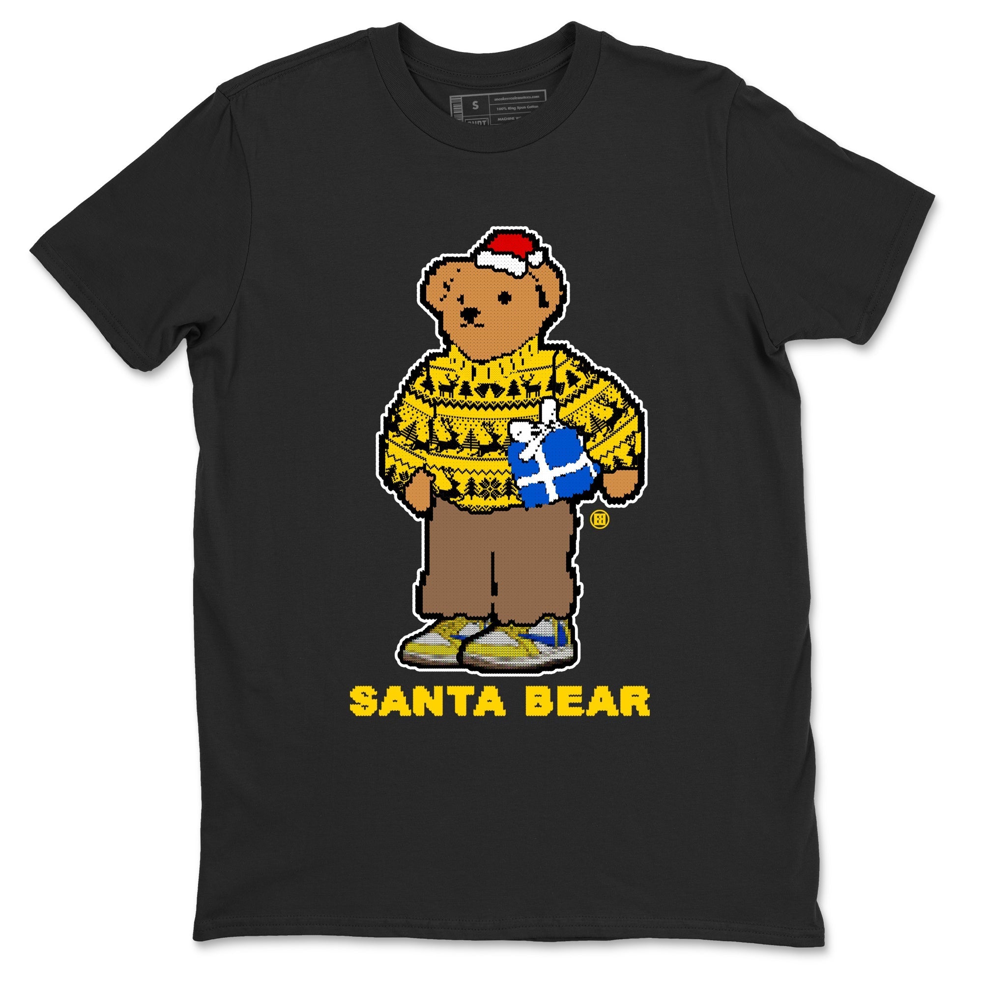 Santa Bear snkmatch Tees - Air Jordan 1 Travis Scott Canary
