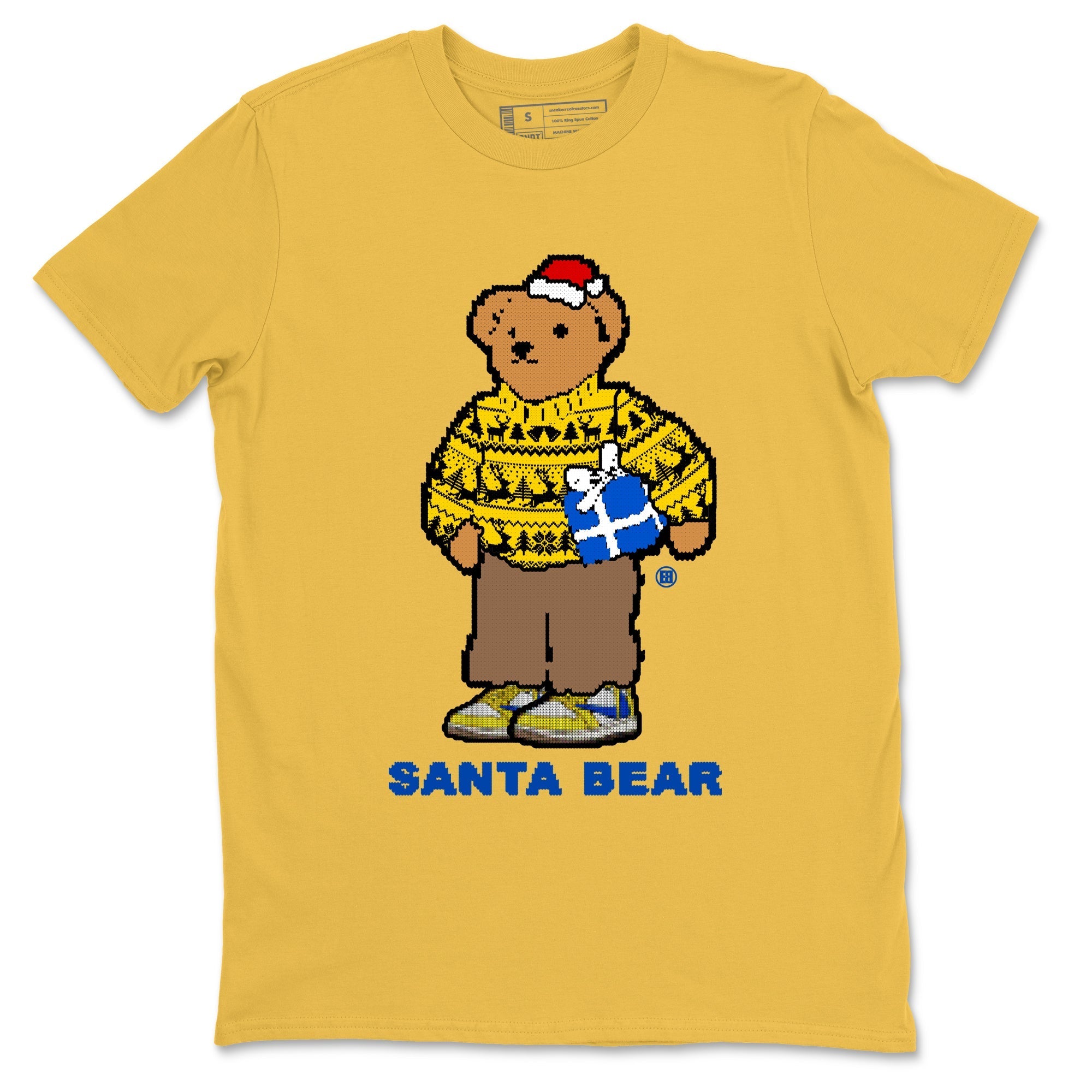 Santa Bear snkmatch Tees - Air Jordan 1 Travis Scott Canary