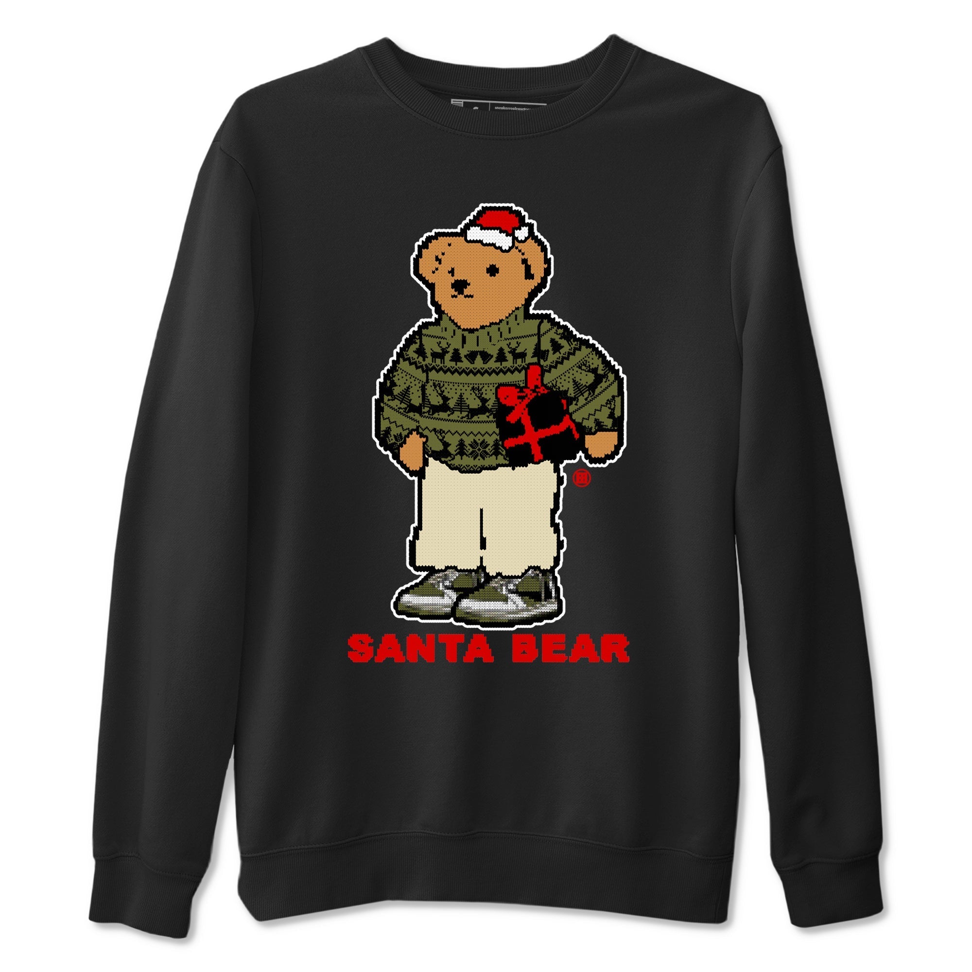 Santa Bear snkmatch Tees - Air Jordan 1 Travis Scott Medium Olive