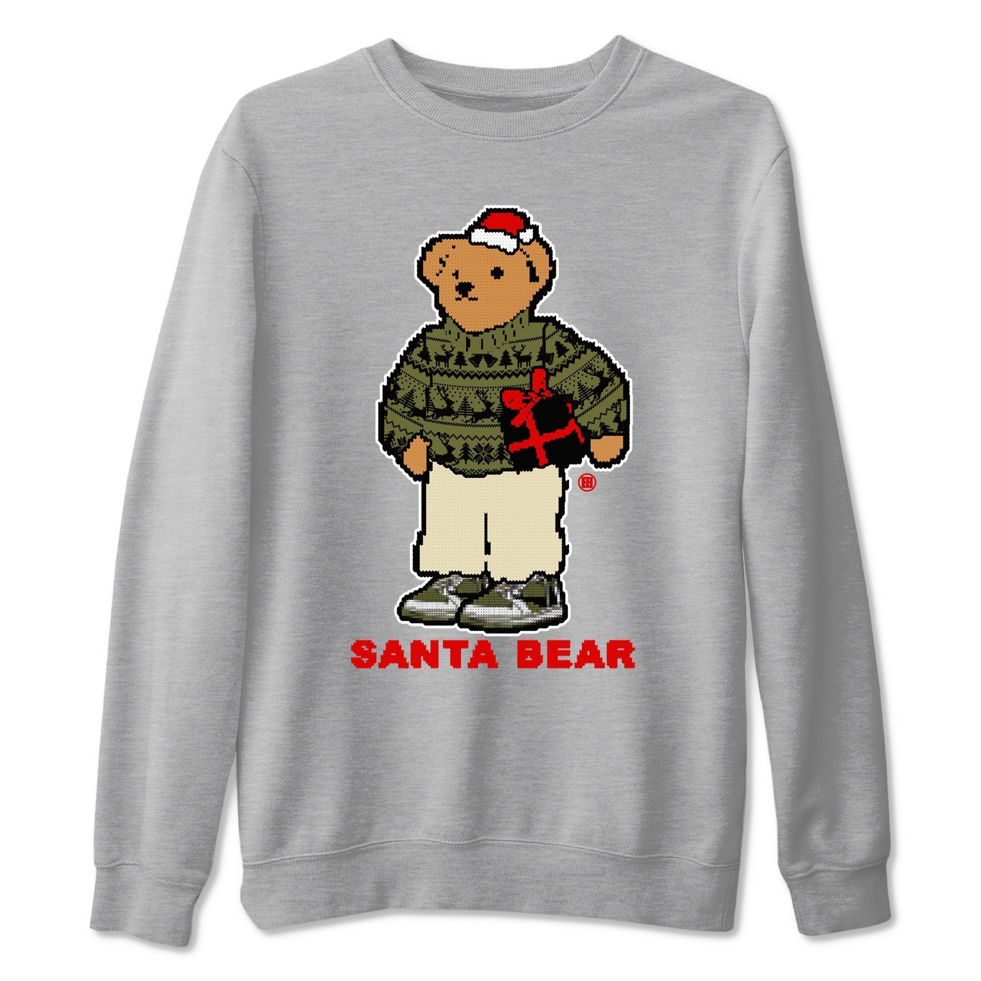Santa Bear snkmatch Tees - Air Jordan 1 Travis Scott Medium Olive